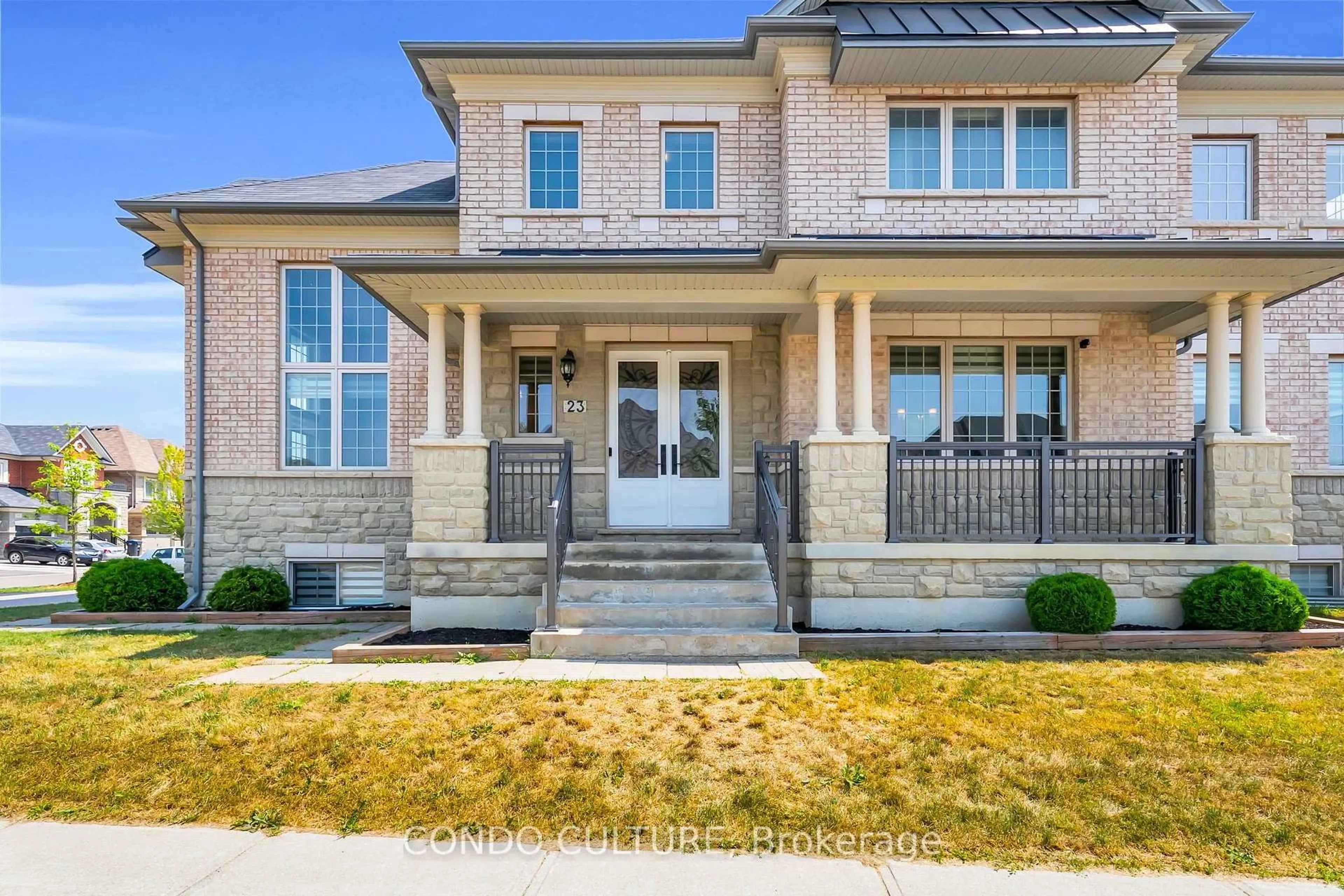 Home with brick exterior material, street for 23 Martin Byrne Dr, Brampton Ontario L6P 4G2