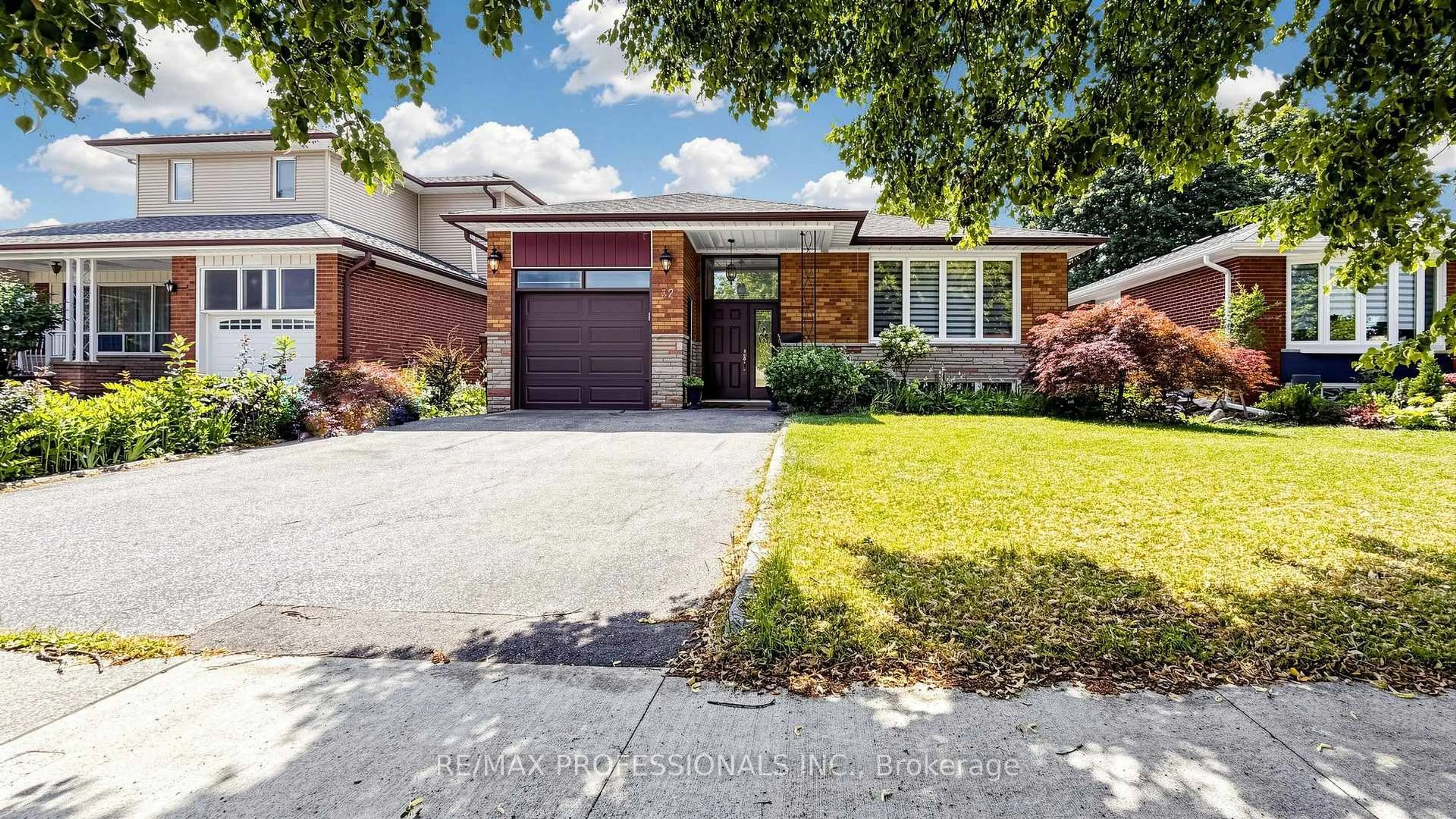 Home with brick exterior material, street for 32 Sellmar Rd, Toronto Ontario M9P 3E6