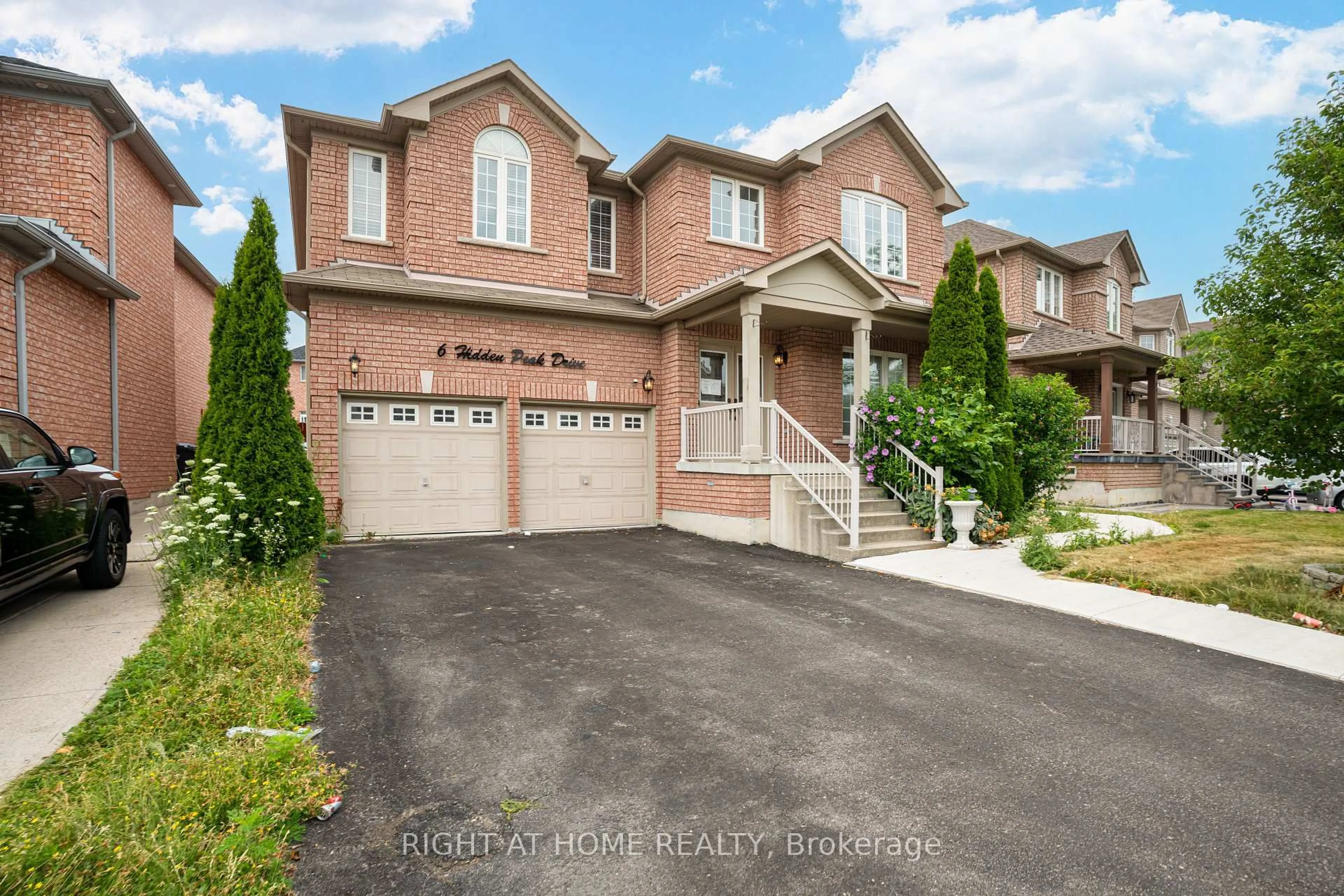 Home with brick exterior material, street for 6 Hidden Peak Dr, Brampton Ontario L6R 3G8