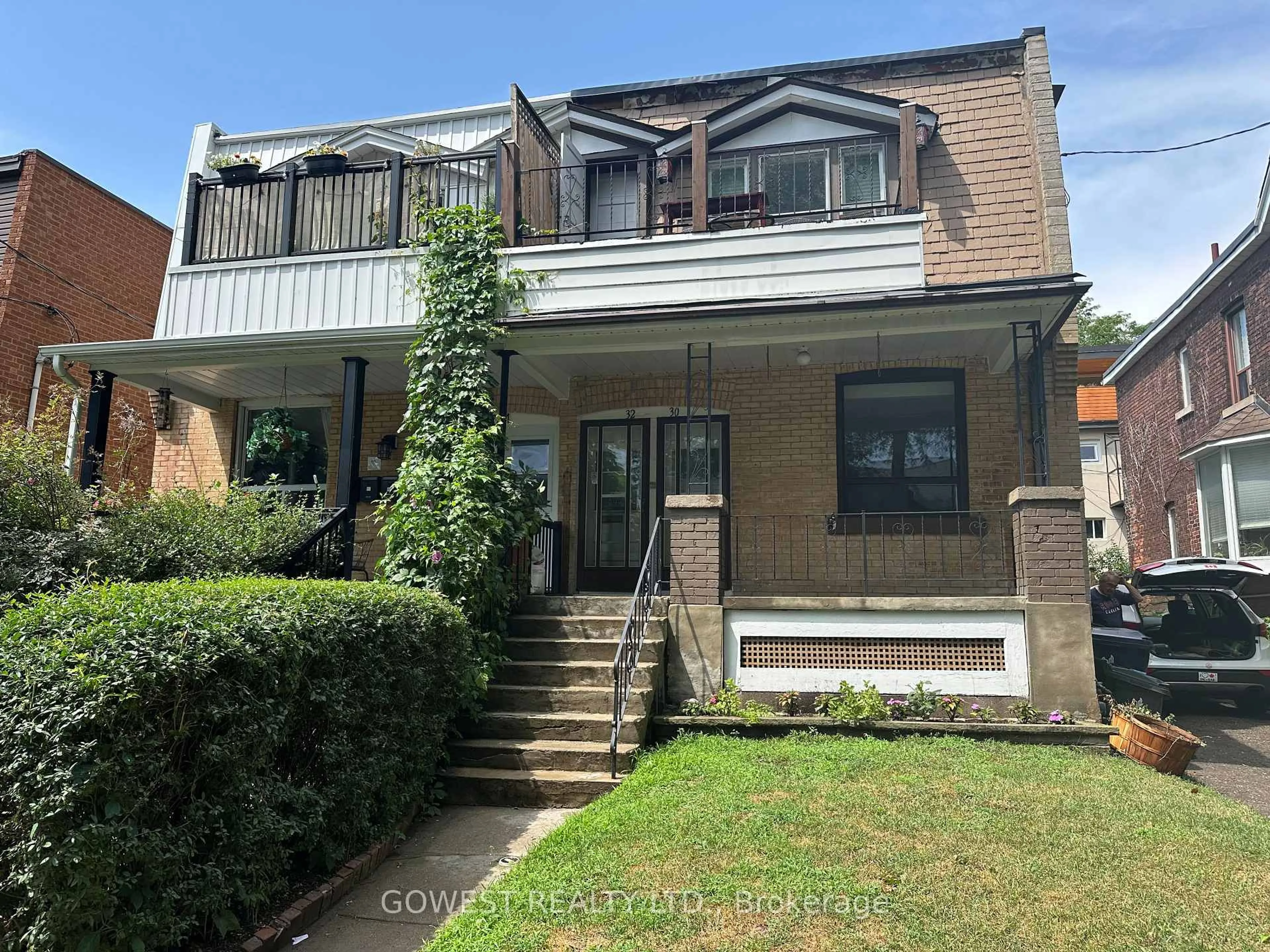 Home with brick exterior material, street for 30 Grenadier Rd, Toronto Ontario M6R 1R2
