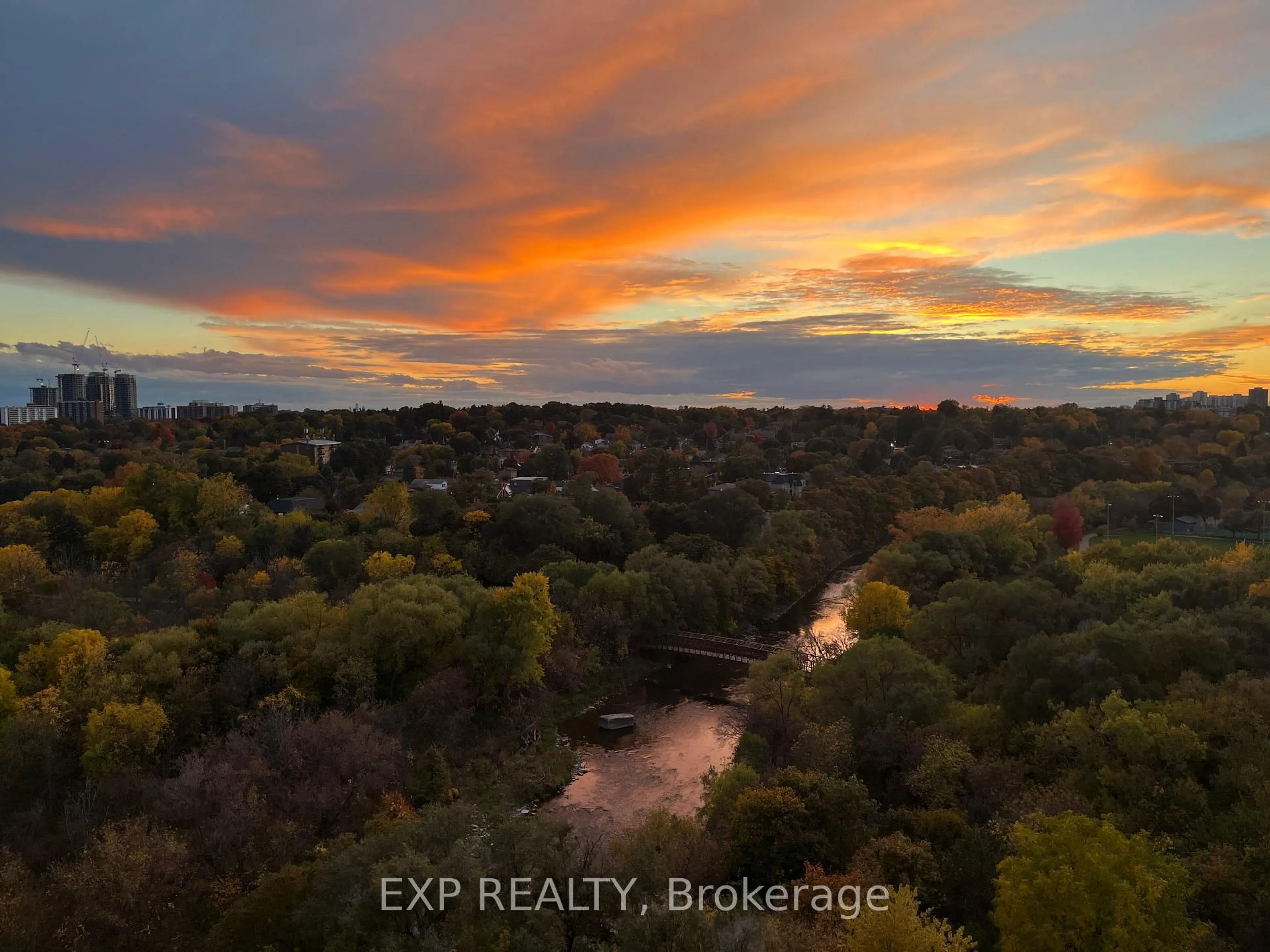 A pic from outside/outdoor area/front of a property/back of a property/a pic from drone, water/lake/river/ocean view for 10 Wilby Cres #1106, Toronto Ontario M9N 0B6