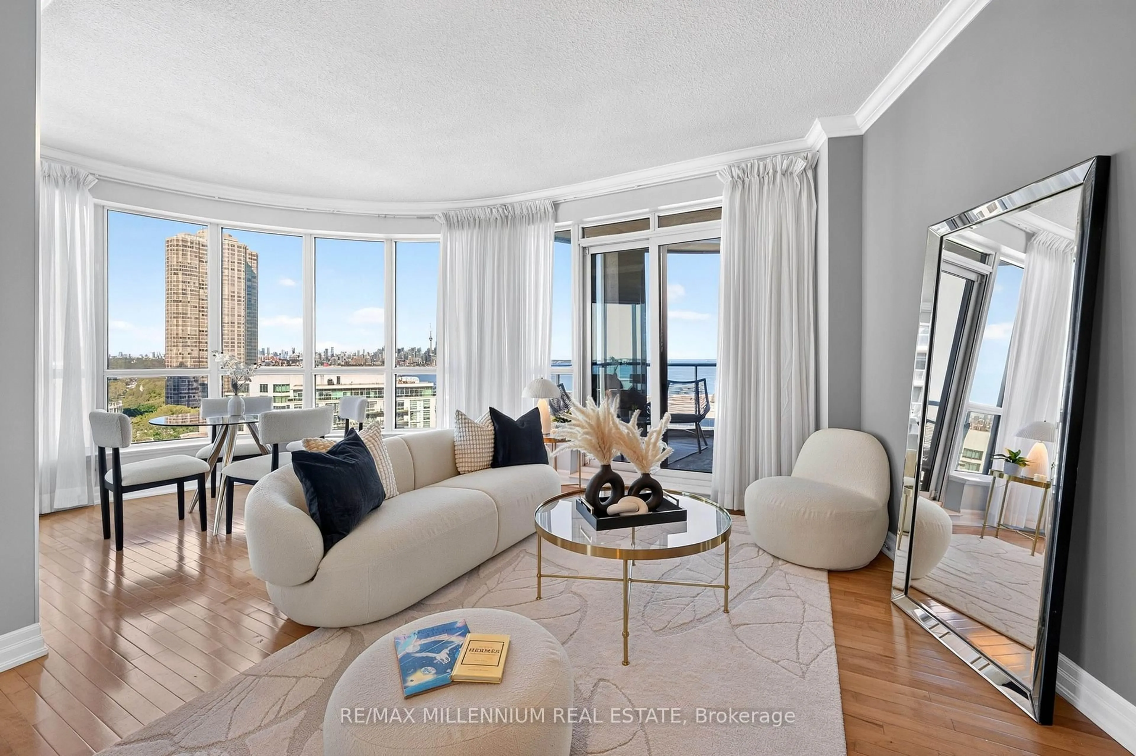 Living room with furniture, unknown for 2087 Lake Shore Blvd #1503, Toronto Ontario M8V 4G3
