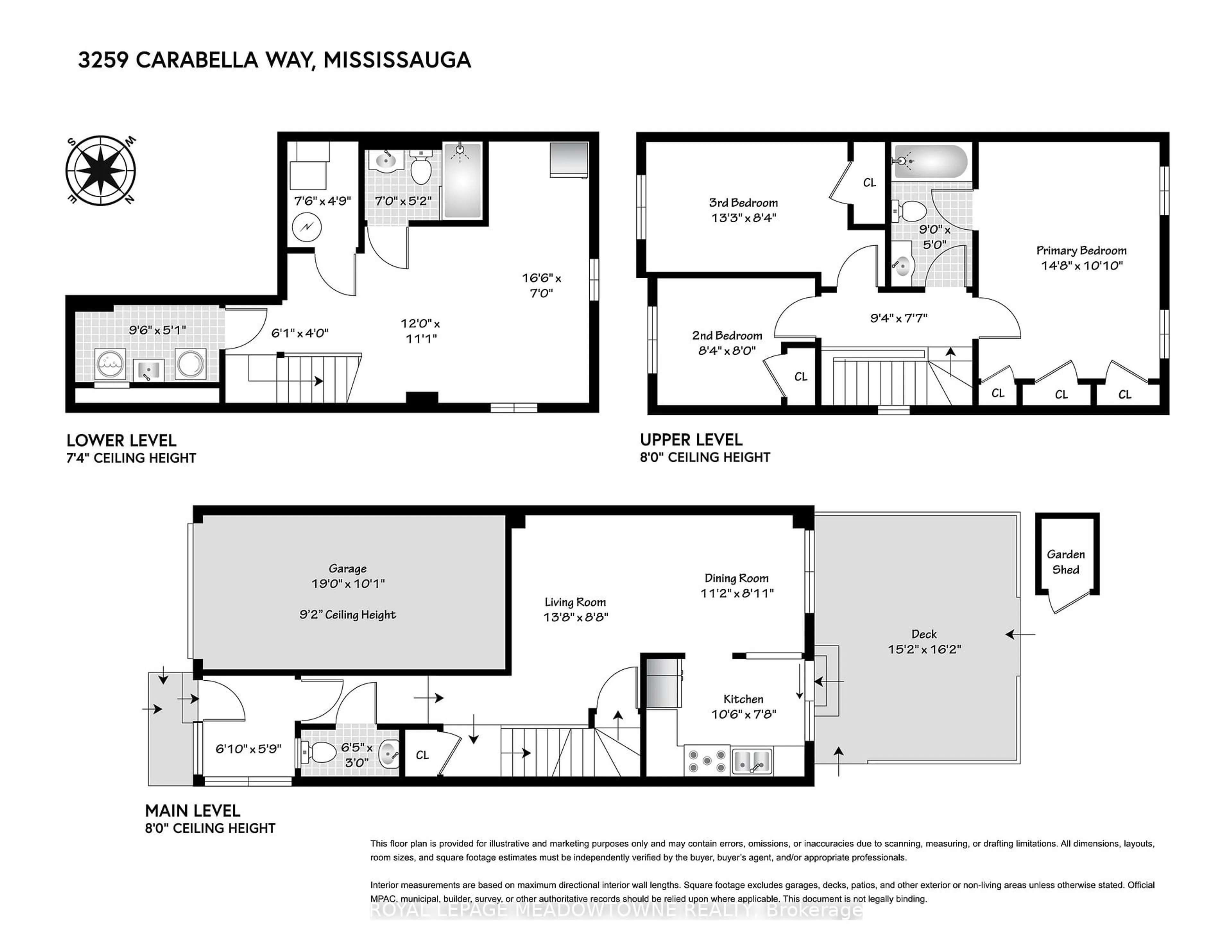 Floor plan for 3259 Carabella Way, Mississauga Ontario L5M 6T4