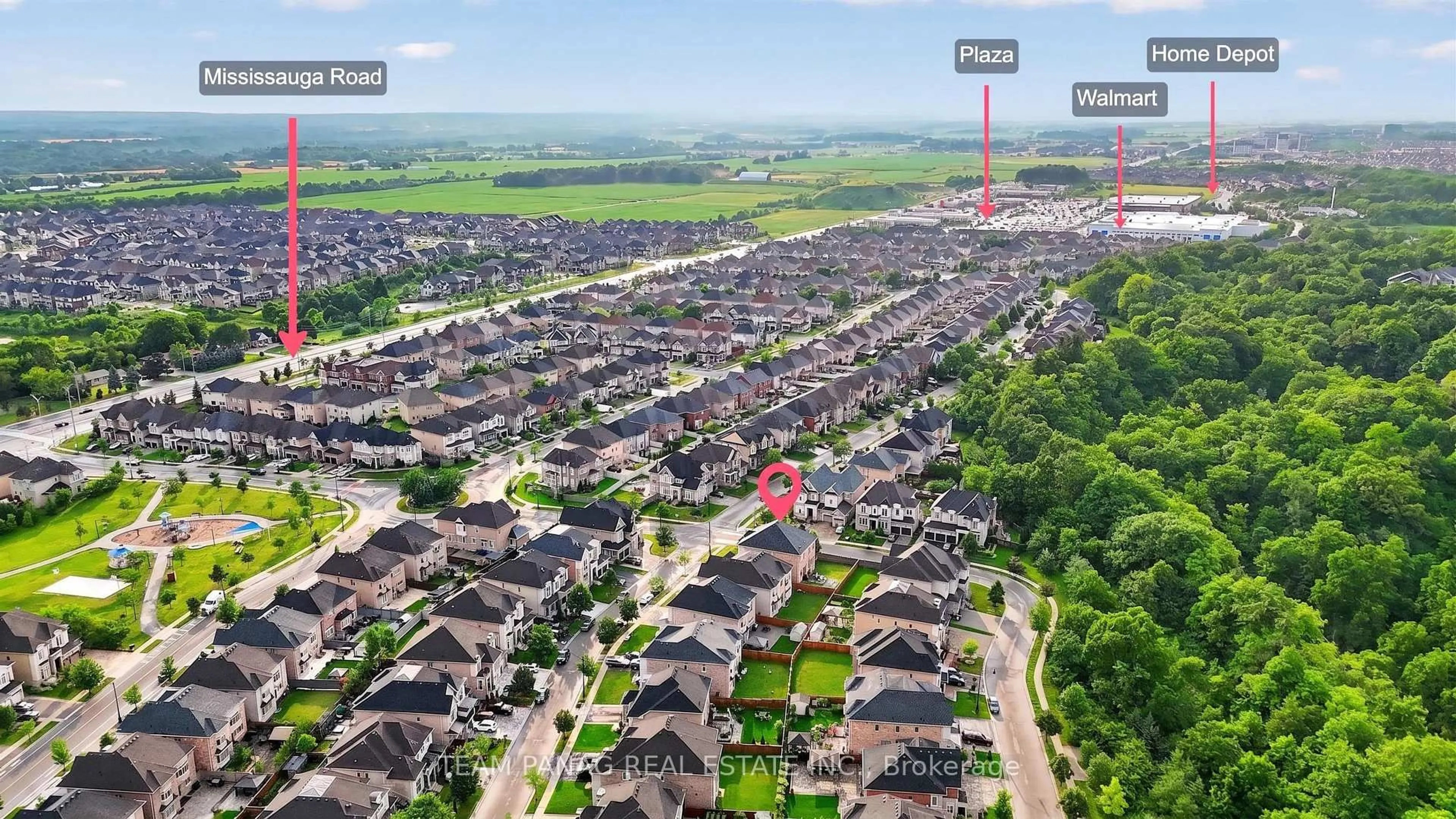 A pic from outside/outdoor area/front of a property/back of a property/a pic from drone, street for 1 Astrantia Way, Brampton Ontario L6X 1P3