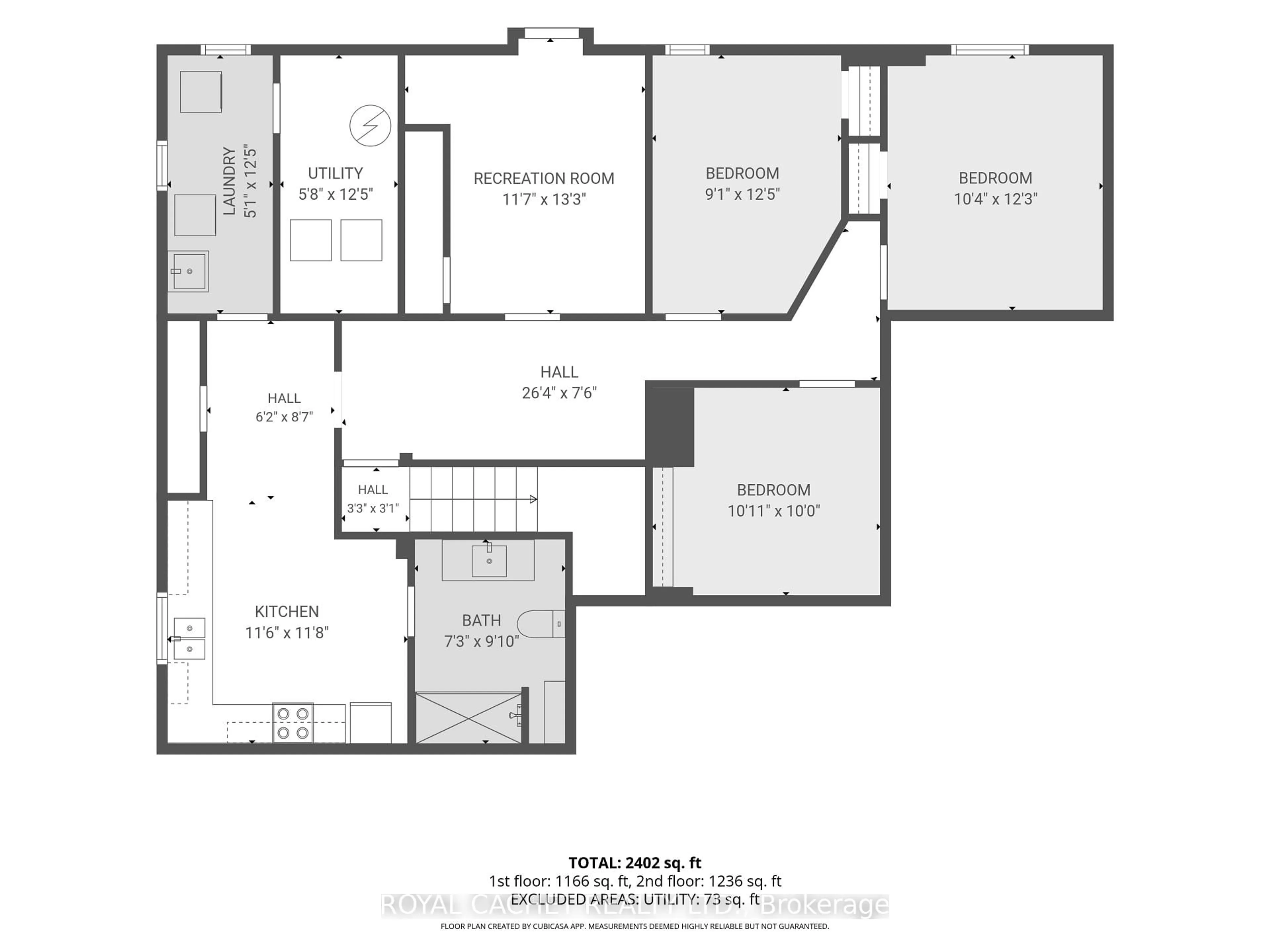 Floor plan for 1074 Flagship Dr, Mississauga Ontario L4Y 2J7