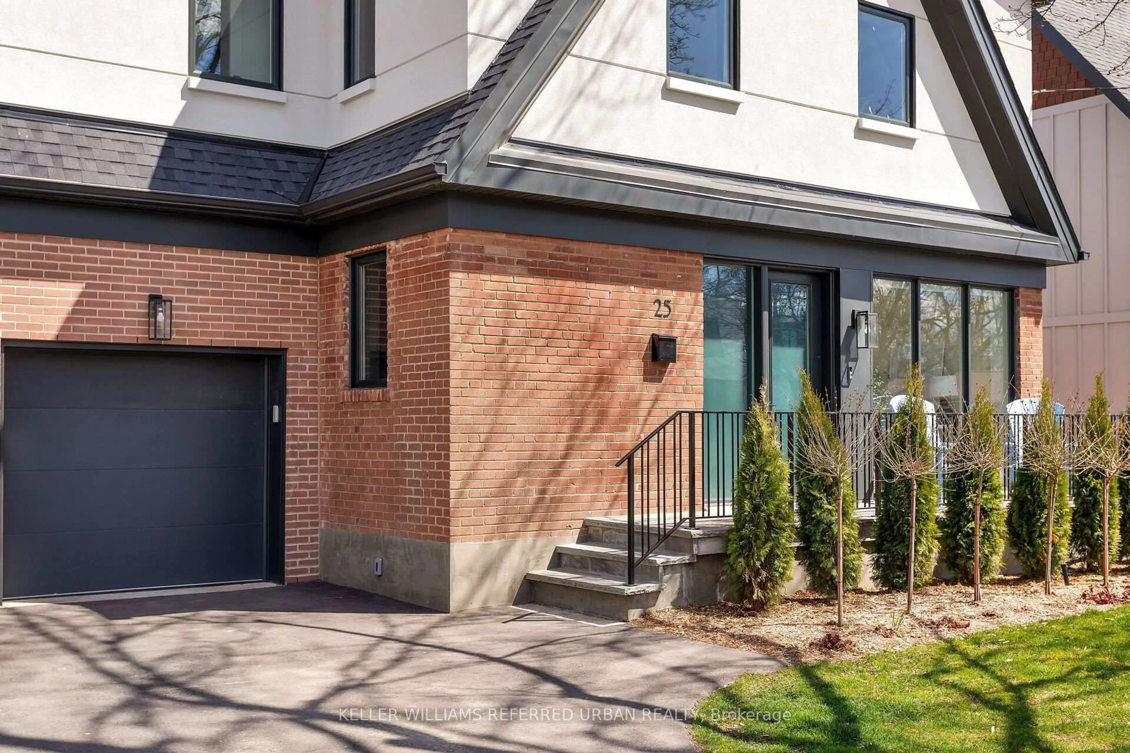 Home with brick exterior material, street for 25 Delma Dr, Toronto Ontario M8W 4N3