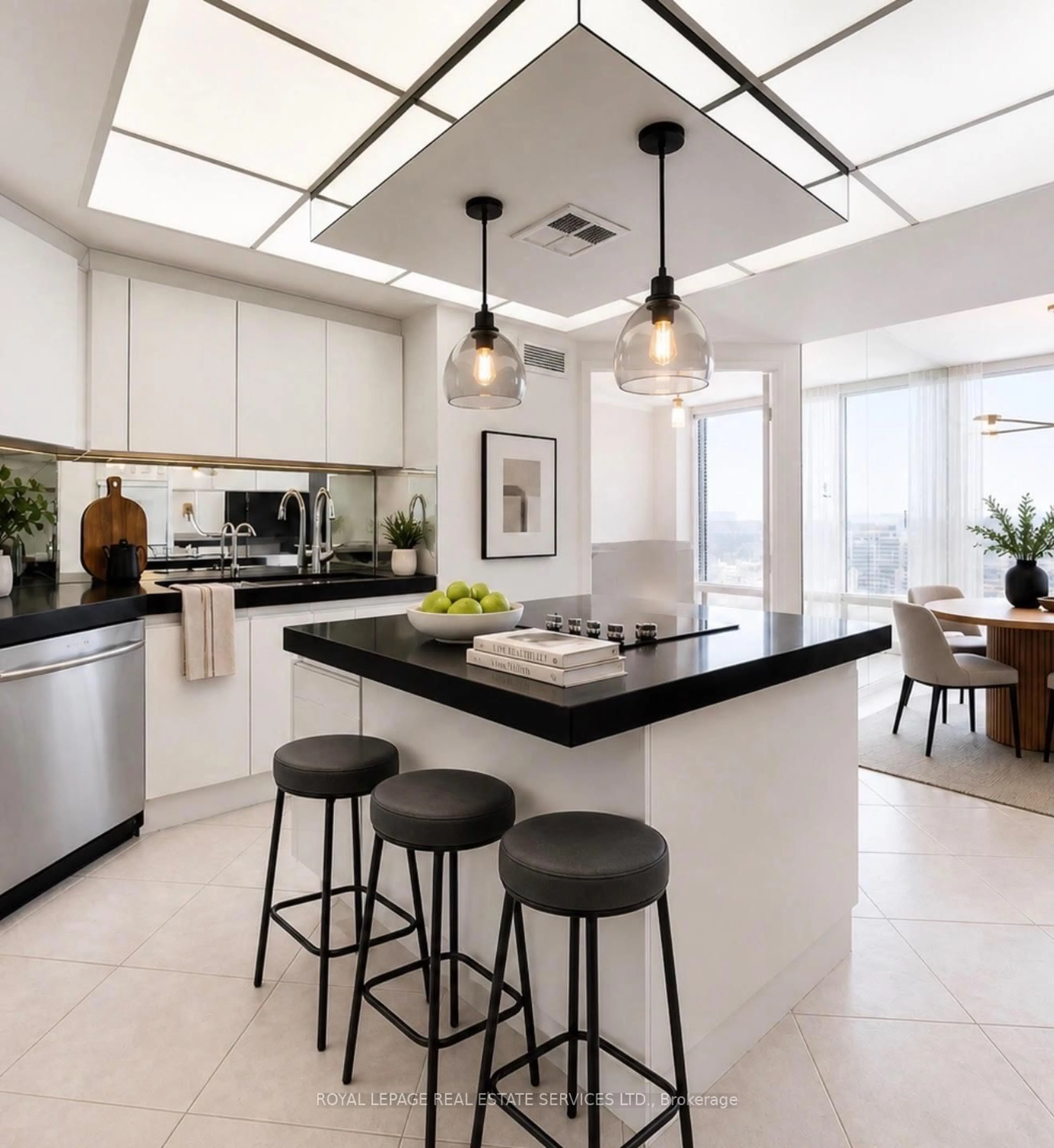 Contemporary kitchen, ceramic/tile floor for 2045 Lake Shore Blvd #4503, Toronto Ontario M8V 2Z6
