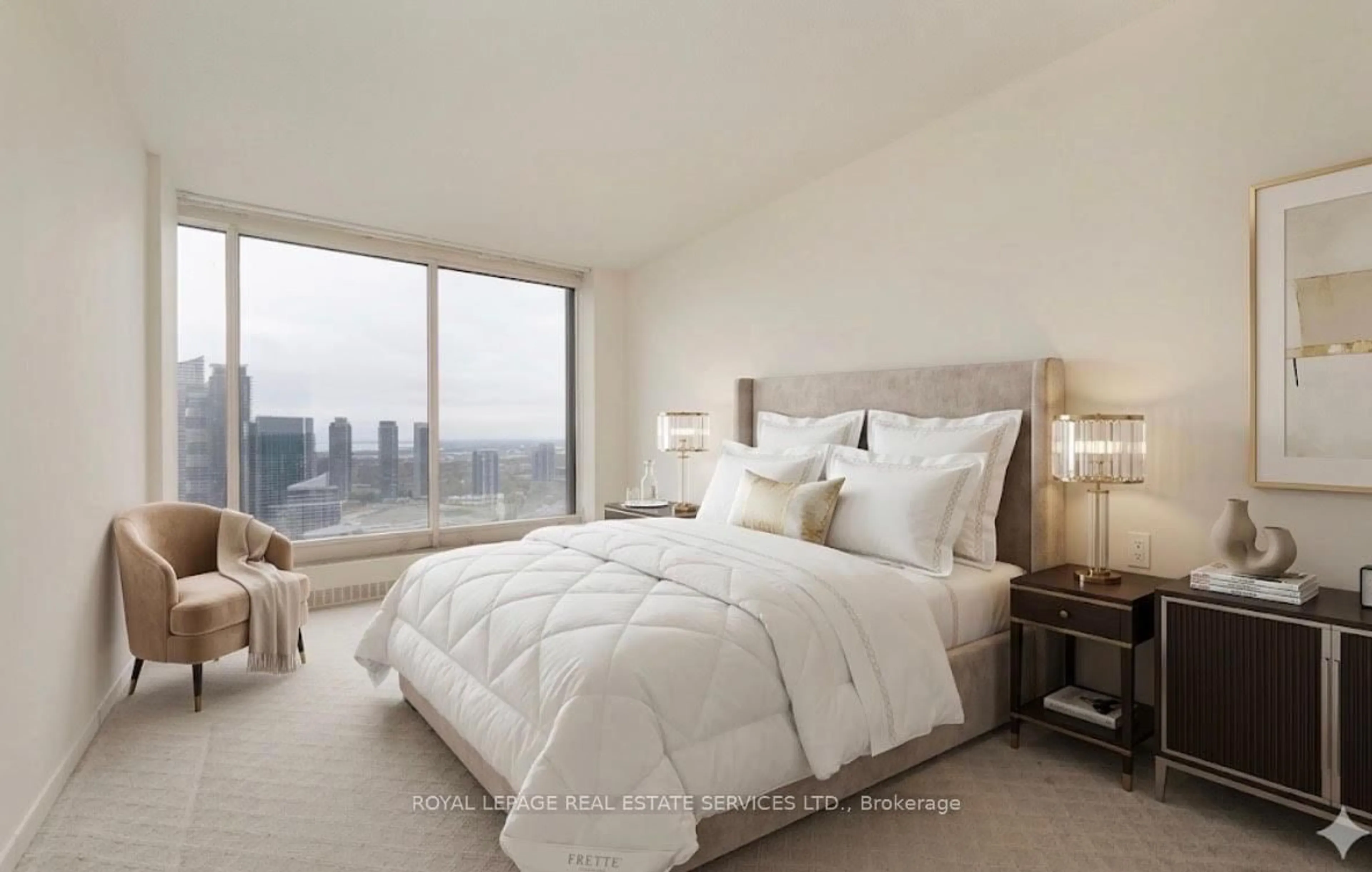 Bedroom with bed, unknown for 2045 Lake Shore Blvd #4503, Toronto Ontario M8V 2Z6