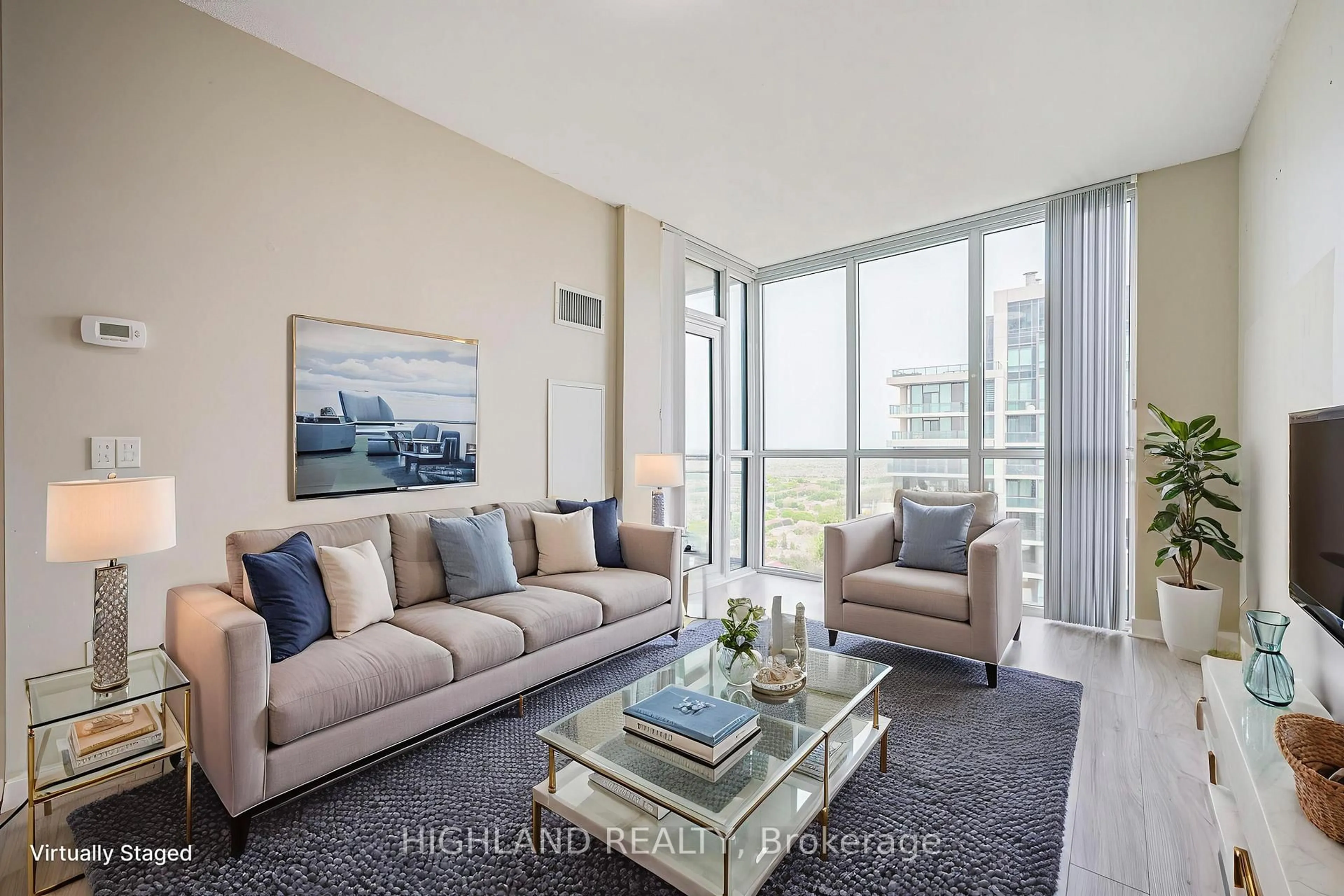 Living room with furniture, unknown for 3975 Grand Park Dr #2608, Mississauga Ontario L5B 0K4