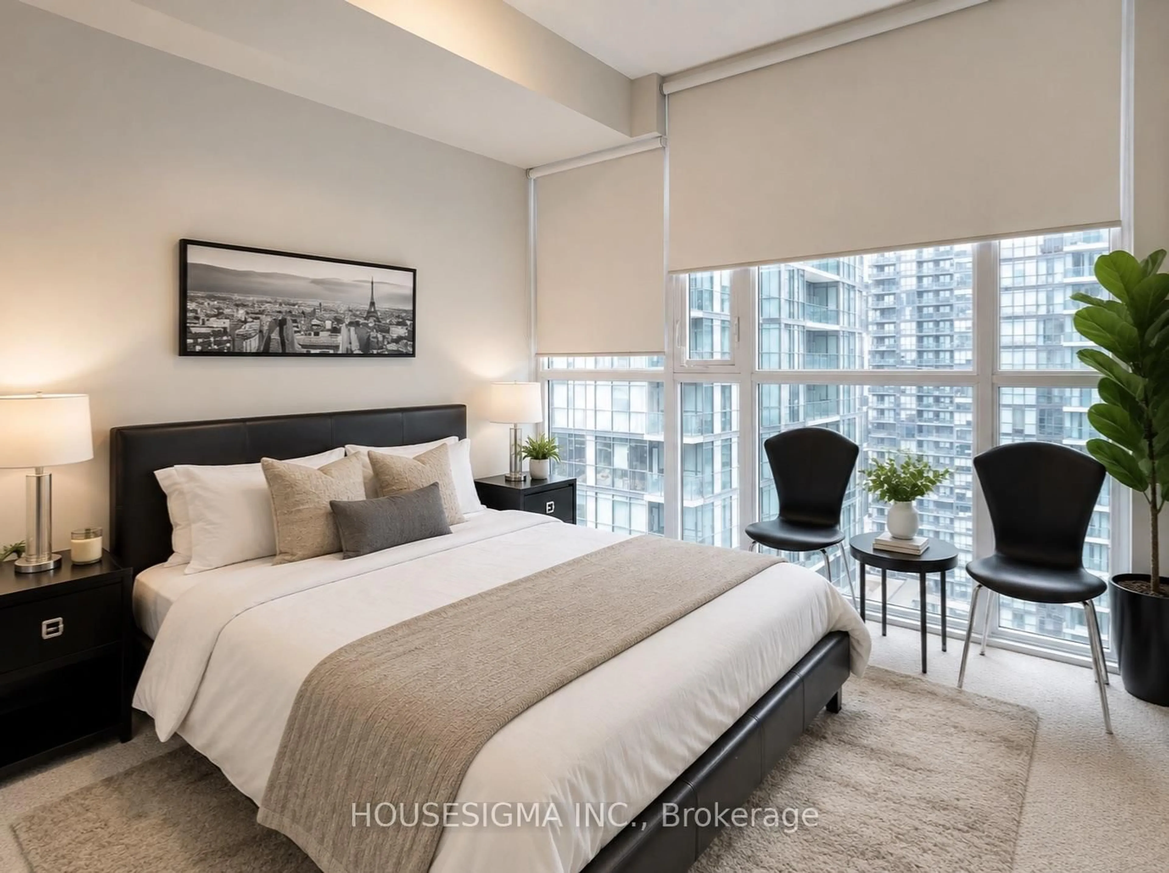 Bedroom with bed, unknown for 4099 Brickstone Mews #2002, Mississauga Ontario L5B 0G2