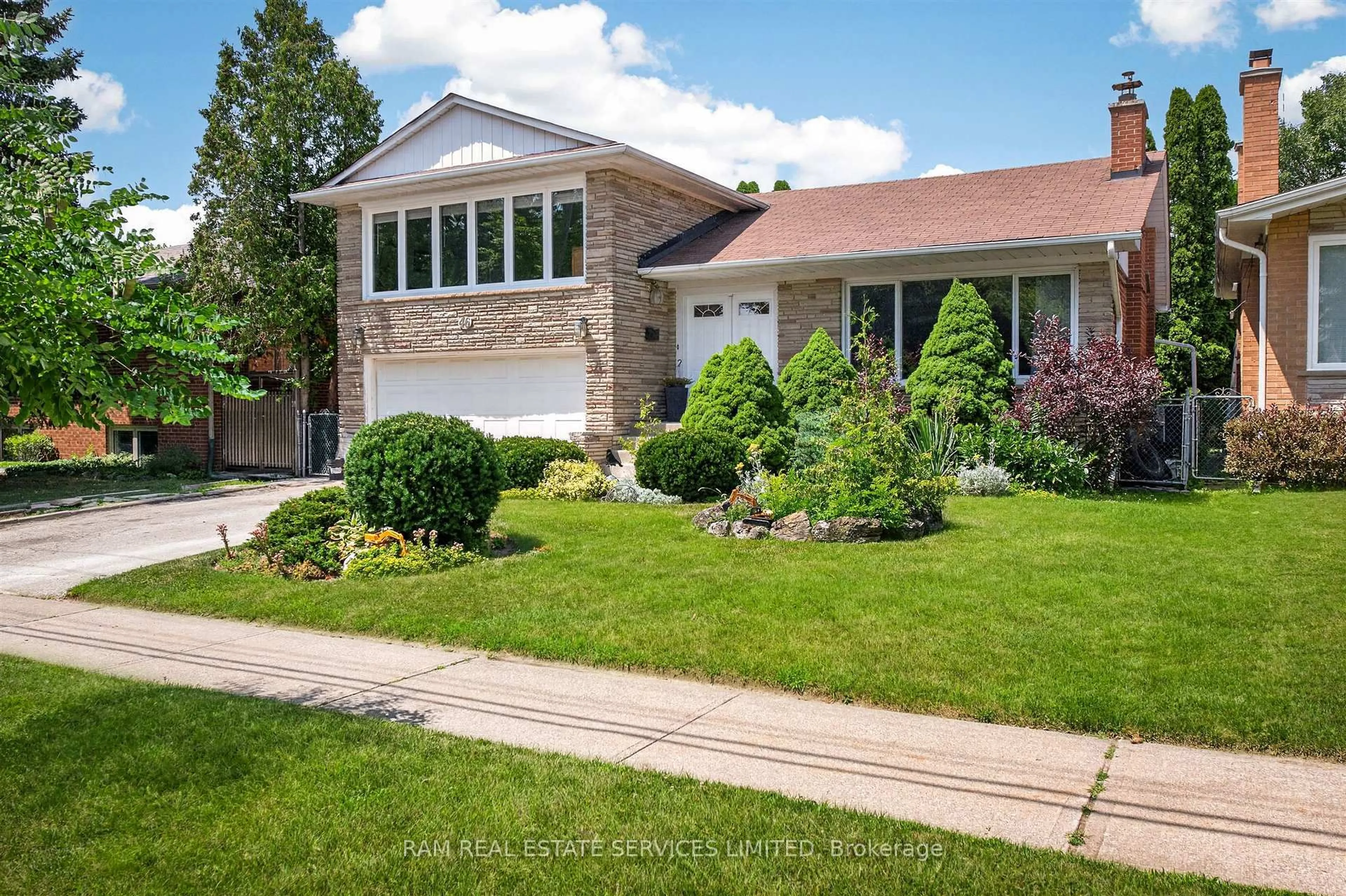 Home with brick exterior material, street for 46 Summitcrest Dr, Toronto Ontario M9P 1H3