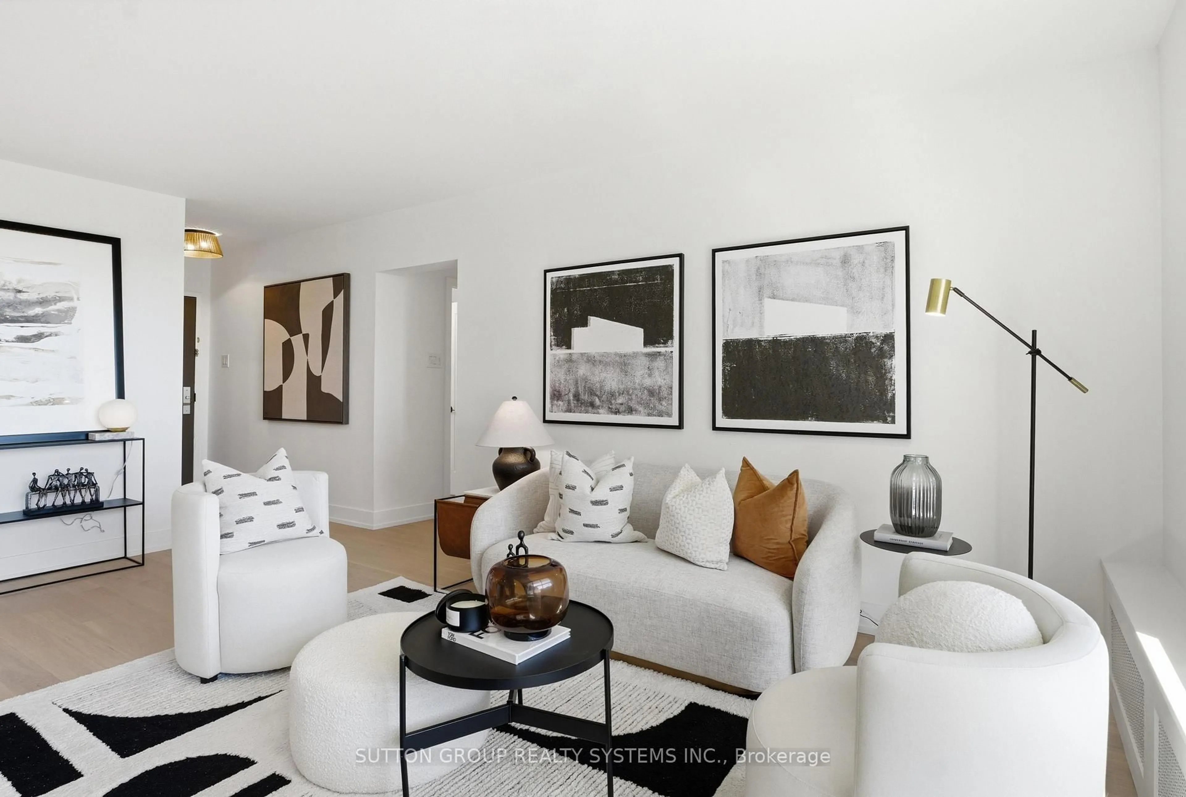 Living room with furniture, unknown for 45 Southport St #911, Toronto Ontario M6S 3N5
