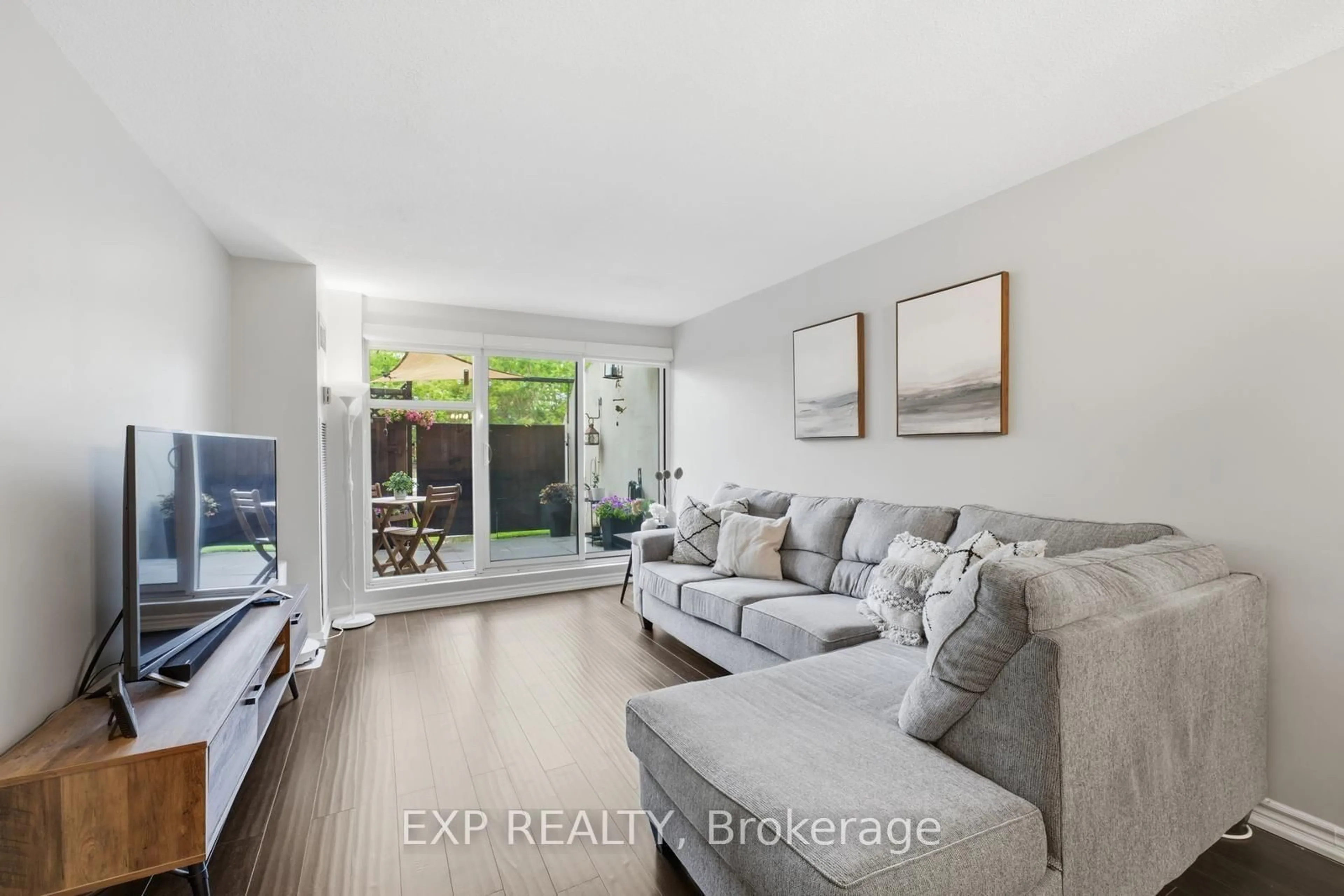 Living room with furniture, unknown for 364 The East Mall #108, Toronto Ontario M9B 6C5