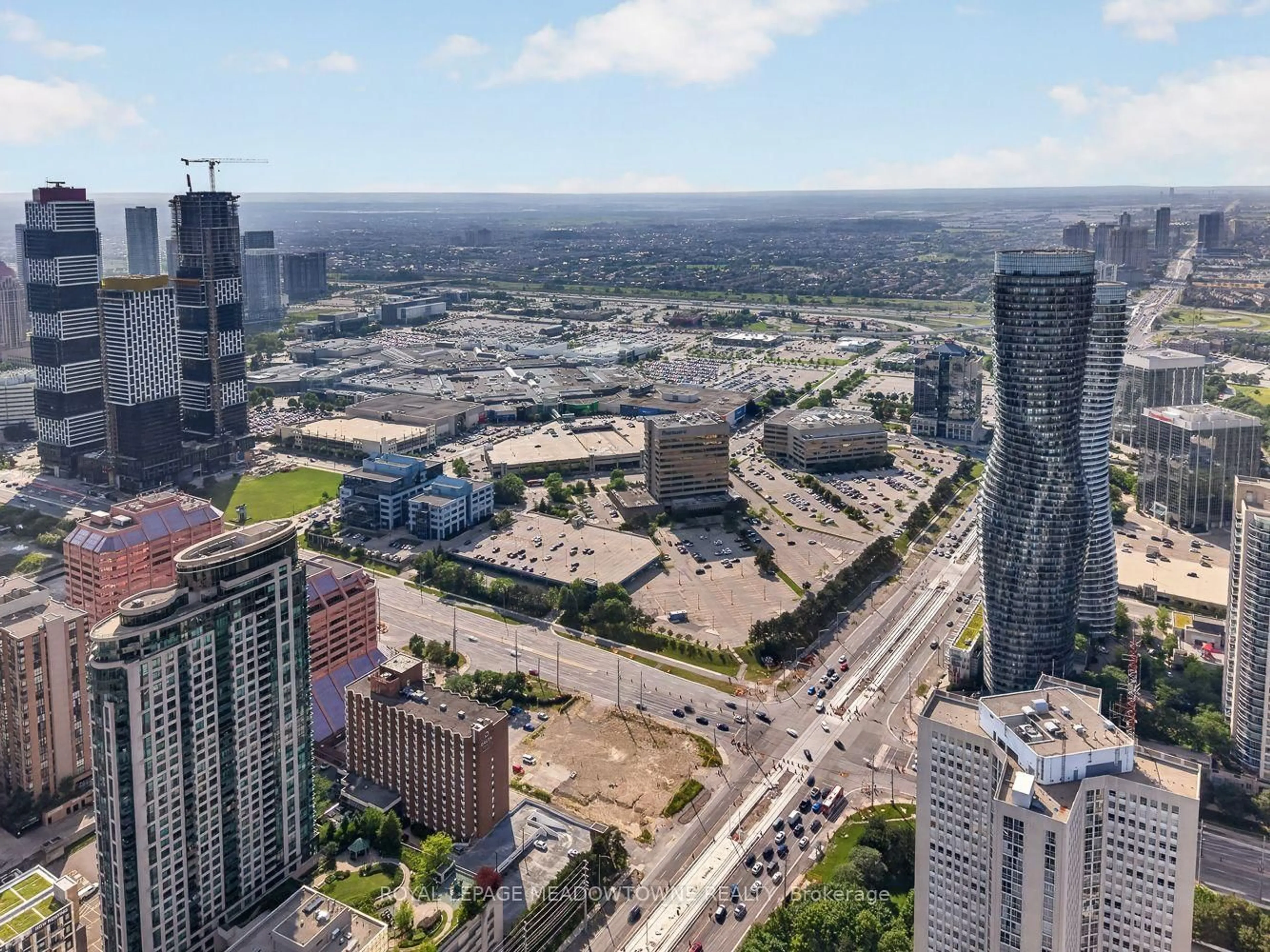 A pic from outside/outdoor area/front of a property/back of a property/a pic from drone, city buildings view from balcony for 1580 Mississauga Valley Blvd #1501, Mississauga Ontario L5A 3T8