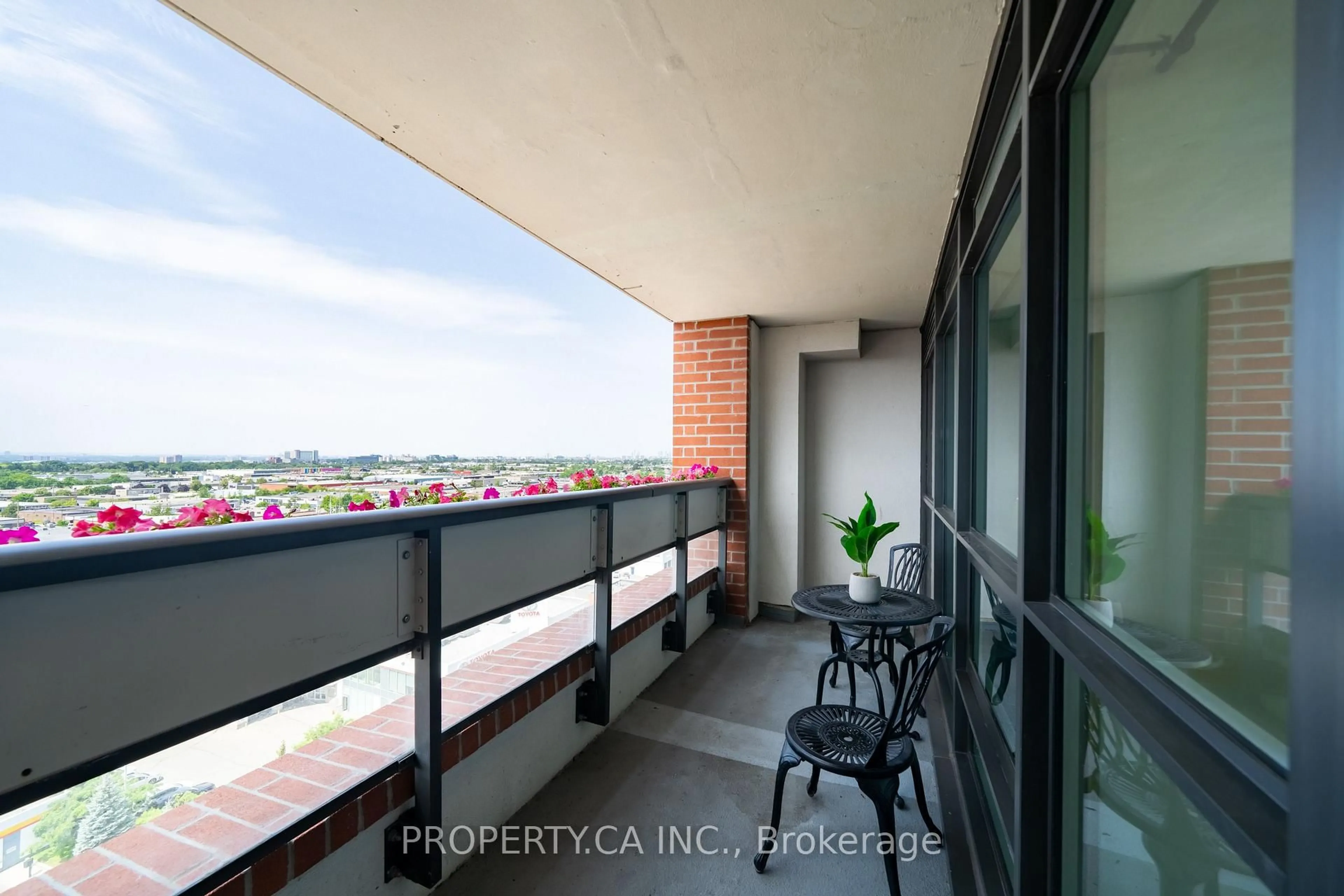 Balcony in the apartment, water/lake/river/ocean view for 830 Lawrence Ave #1201, Toronto Ontario M6A 0A2