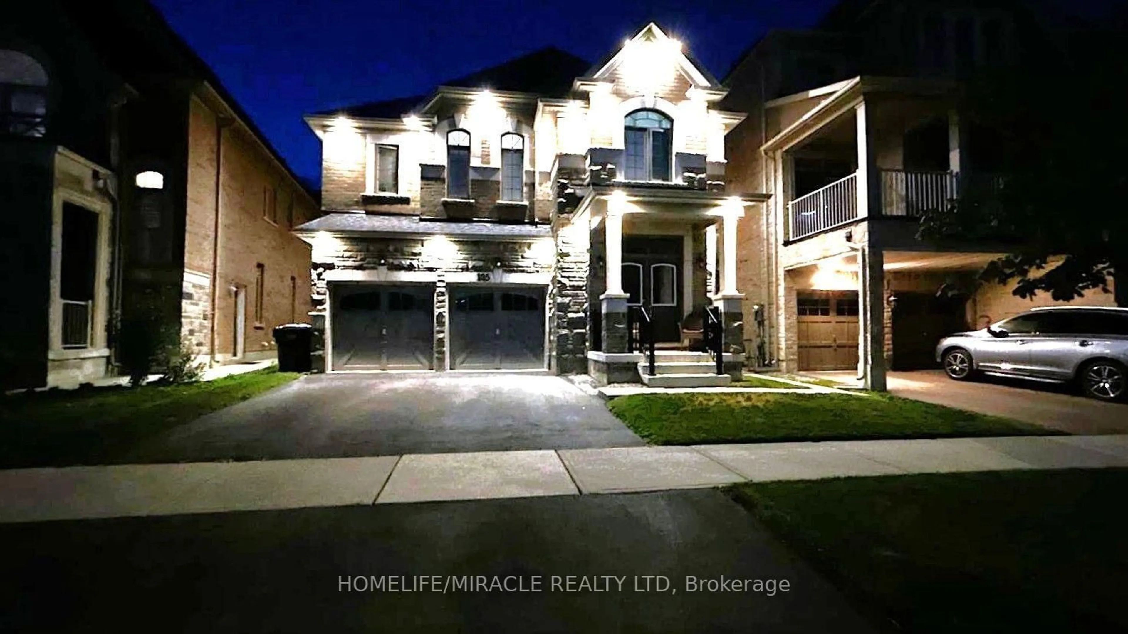 Home with brick exterior material, street for 185 Thornbush Blvd, Brampton Ontario L7A 4R5
