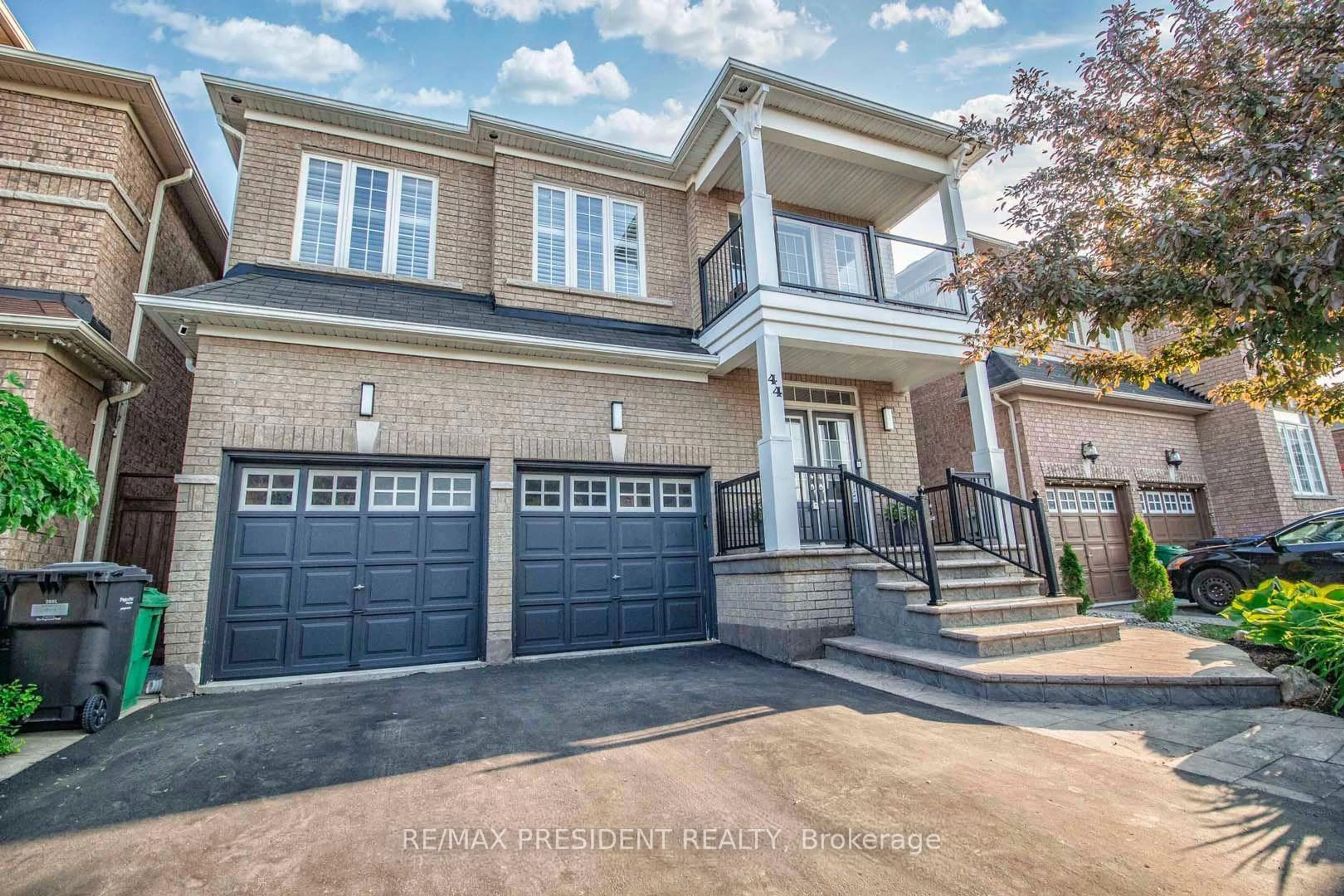 Home with brick exterior material, street for 44 Robitaille Dr, Brampton Ontario L6R 0H6