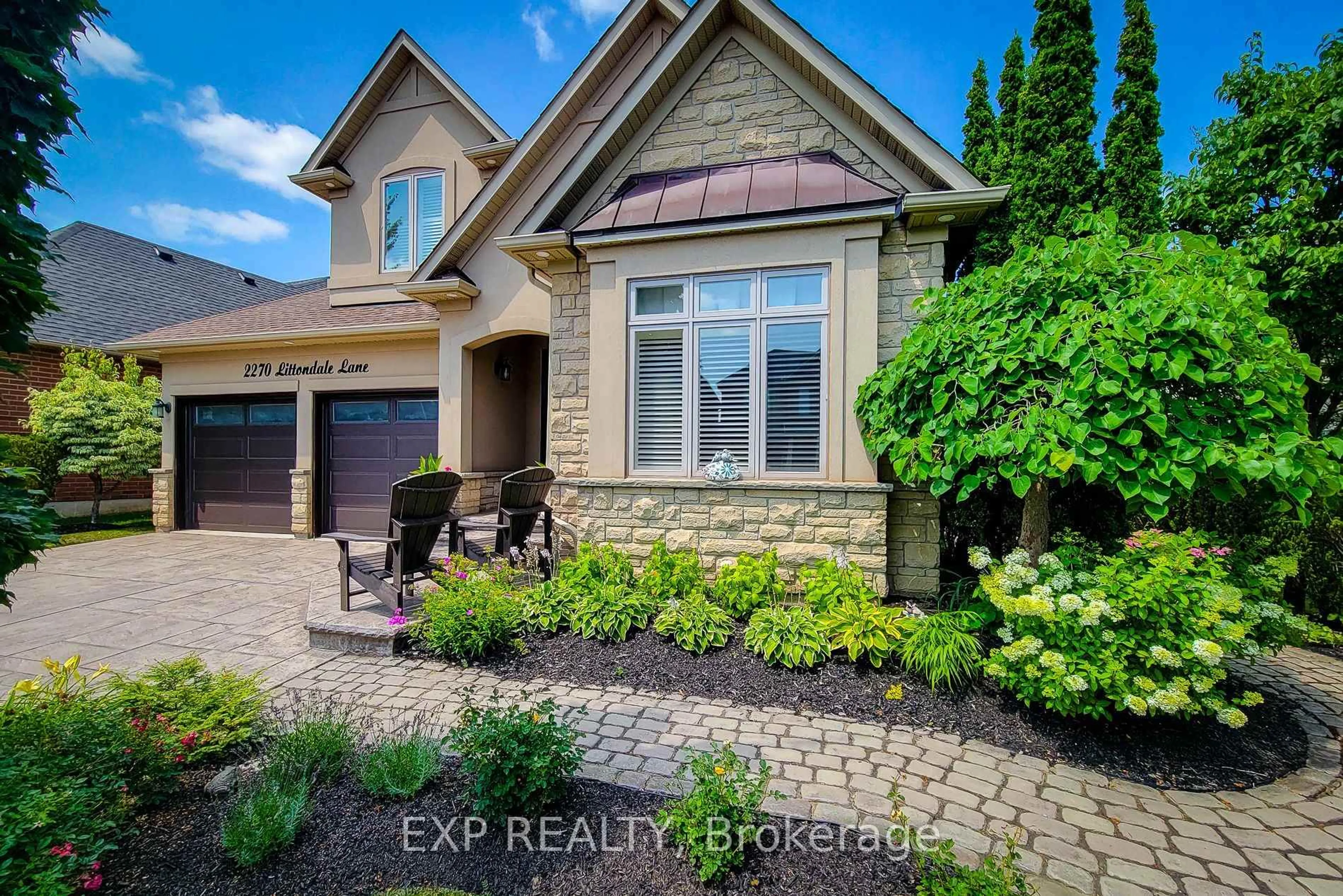 Home with brick exterior material, street for 2270 Littondale Lane, Oakville Ontario L6M 0B7