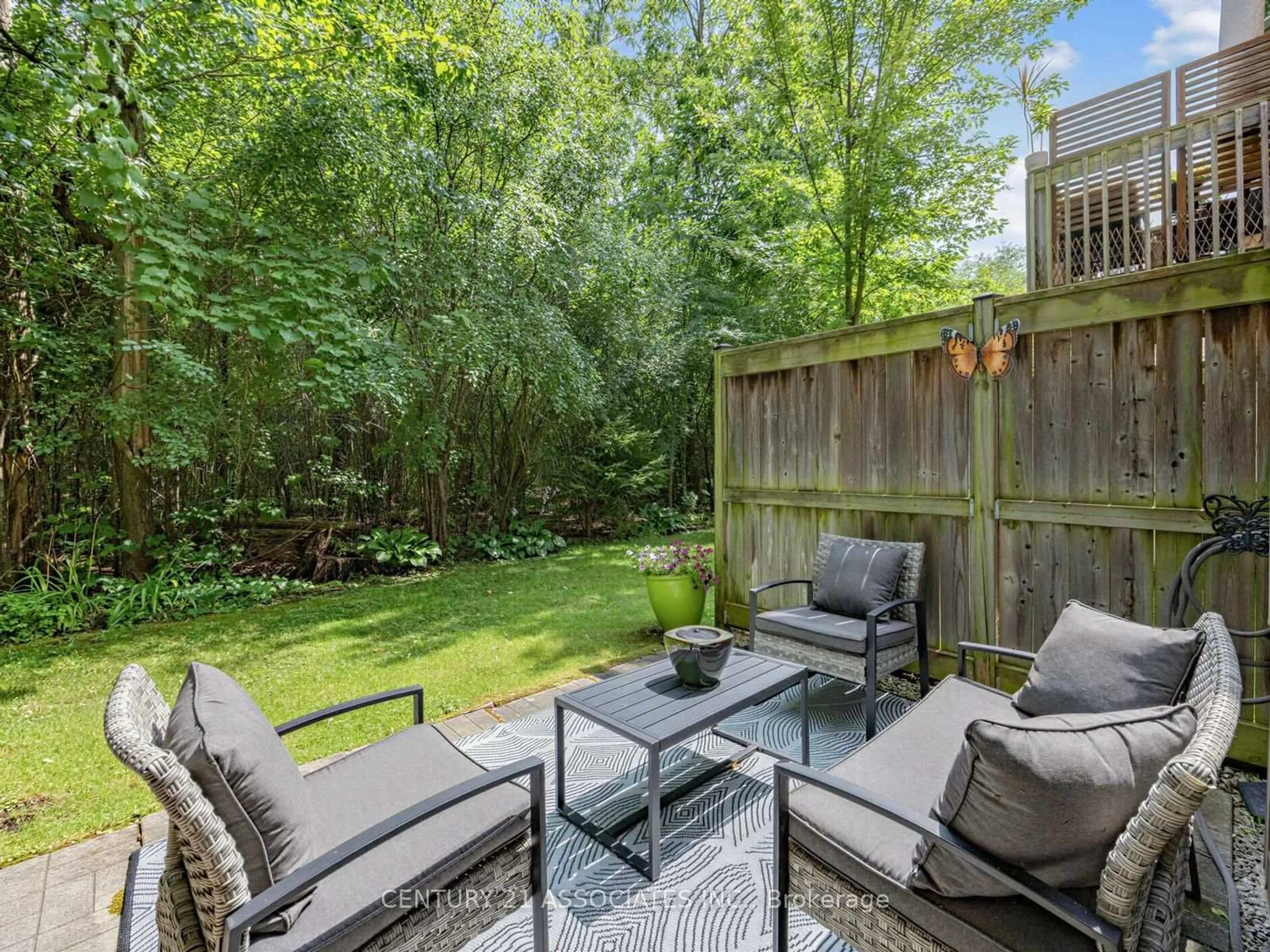 Patio, forest/trees view for 233 Duskywing Way #48, Oakville Ontario L6L 0C5