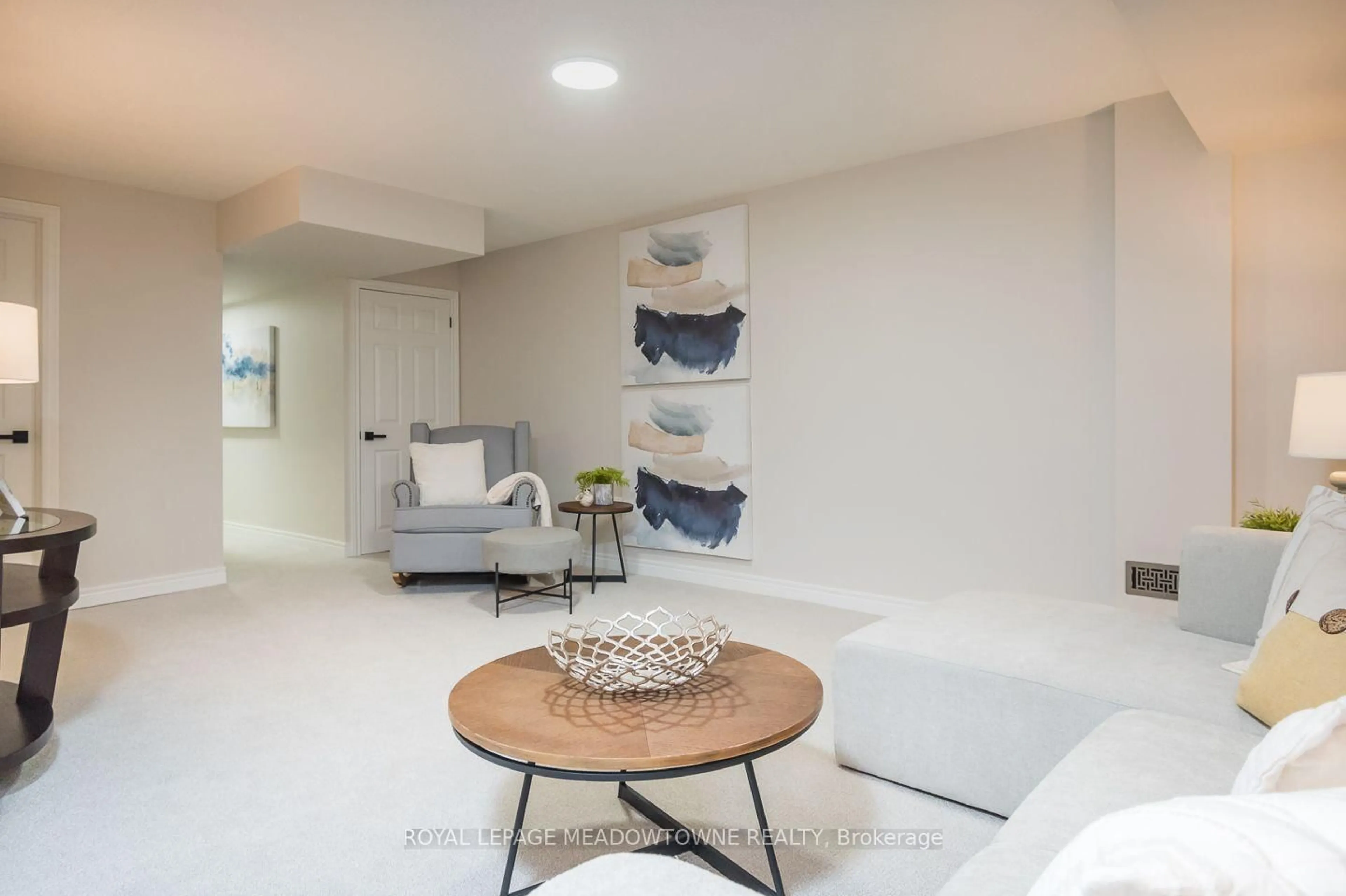 Living room with furniture, ceramic/tile floor for 9 Mclaughlin Ave, Milton Ontario L9T 7H3