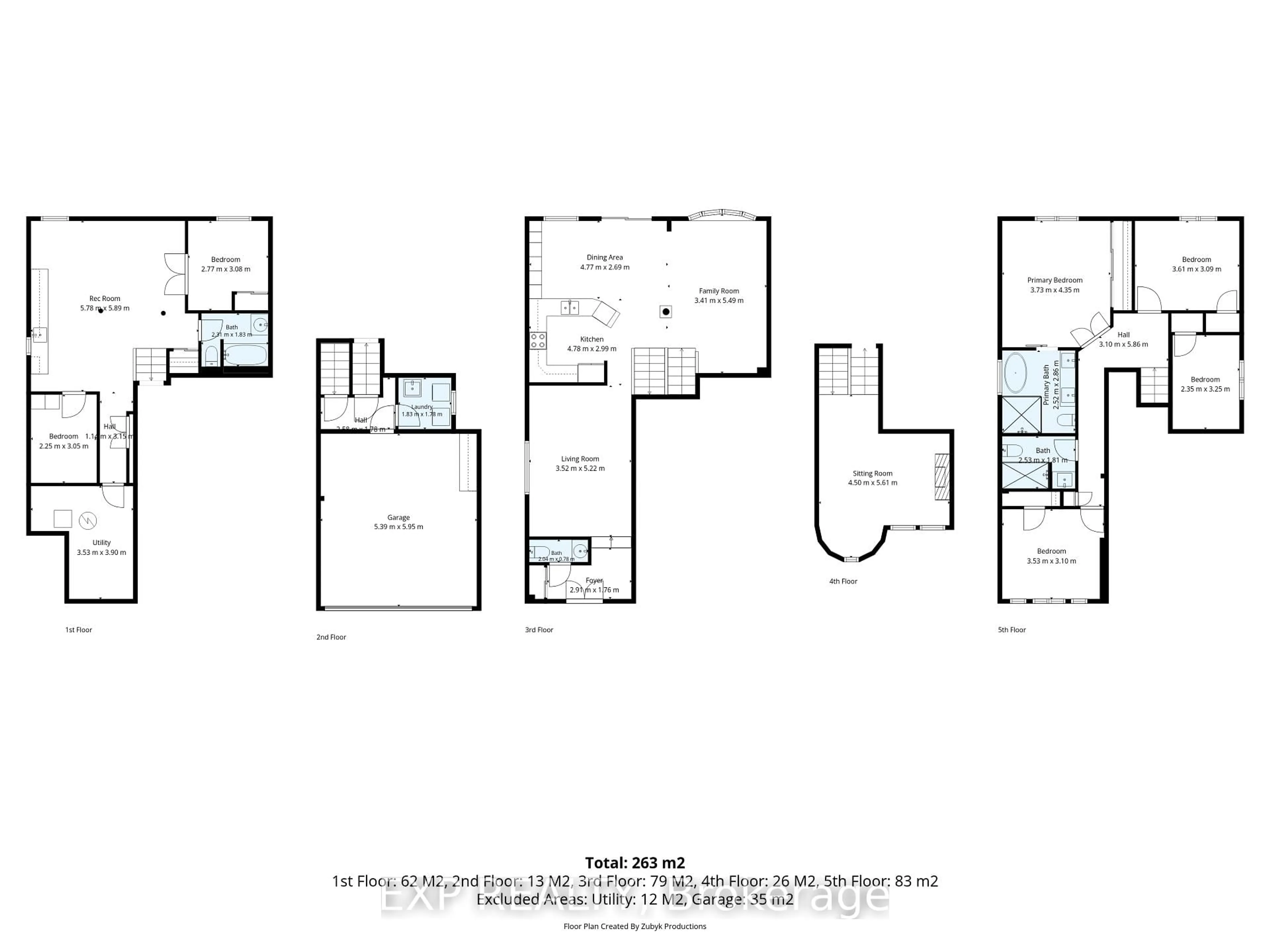 Floor plan for 1 Sedgewick Circ, Brampton Ontario L7A 2P5