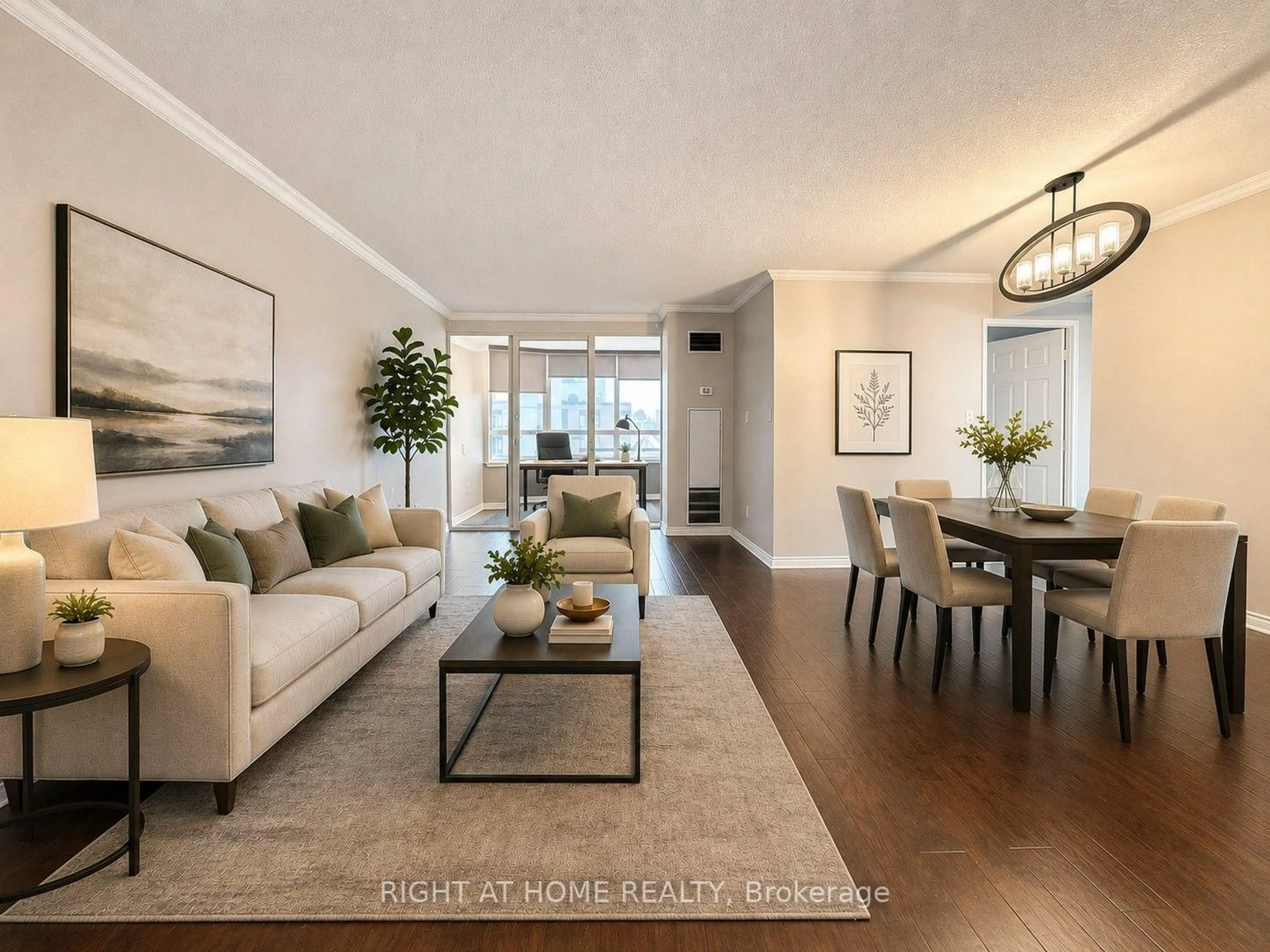 Living room with furniture, unknown for 3605 Kariya Dr #2308, Mississauga Ontario L5B 3J4