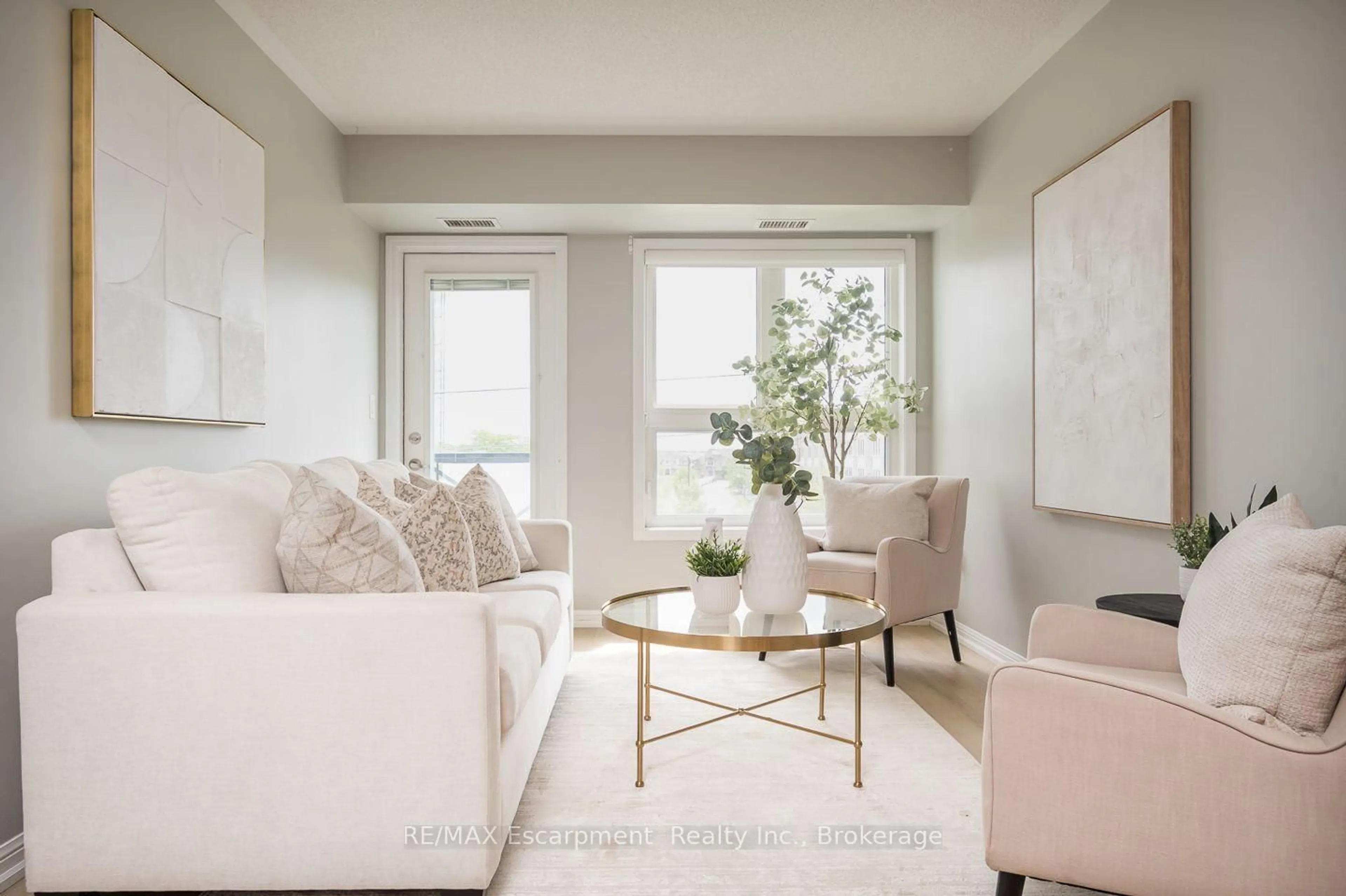 Living room with furniture, unknown for 1045 Nadalin Hts #307, Milton Ontario L9T 8R5