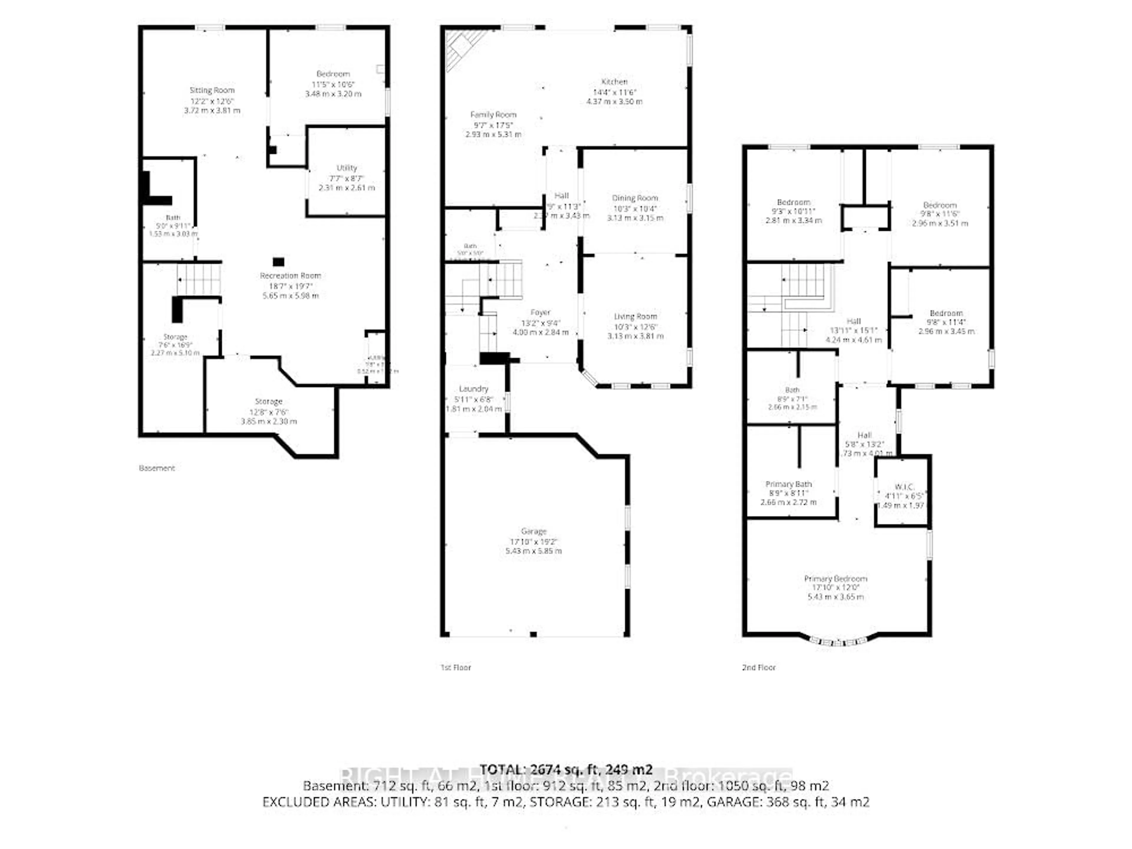 Floor plan for 7460 Terragar Blvd, Mississauga Ontario L5N 8H1