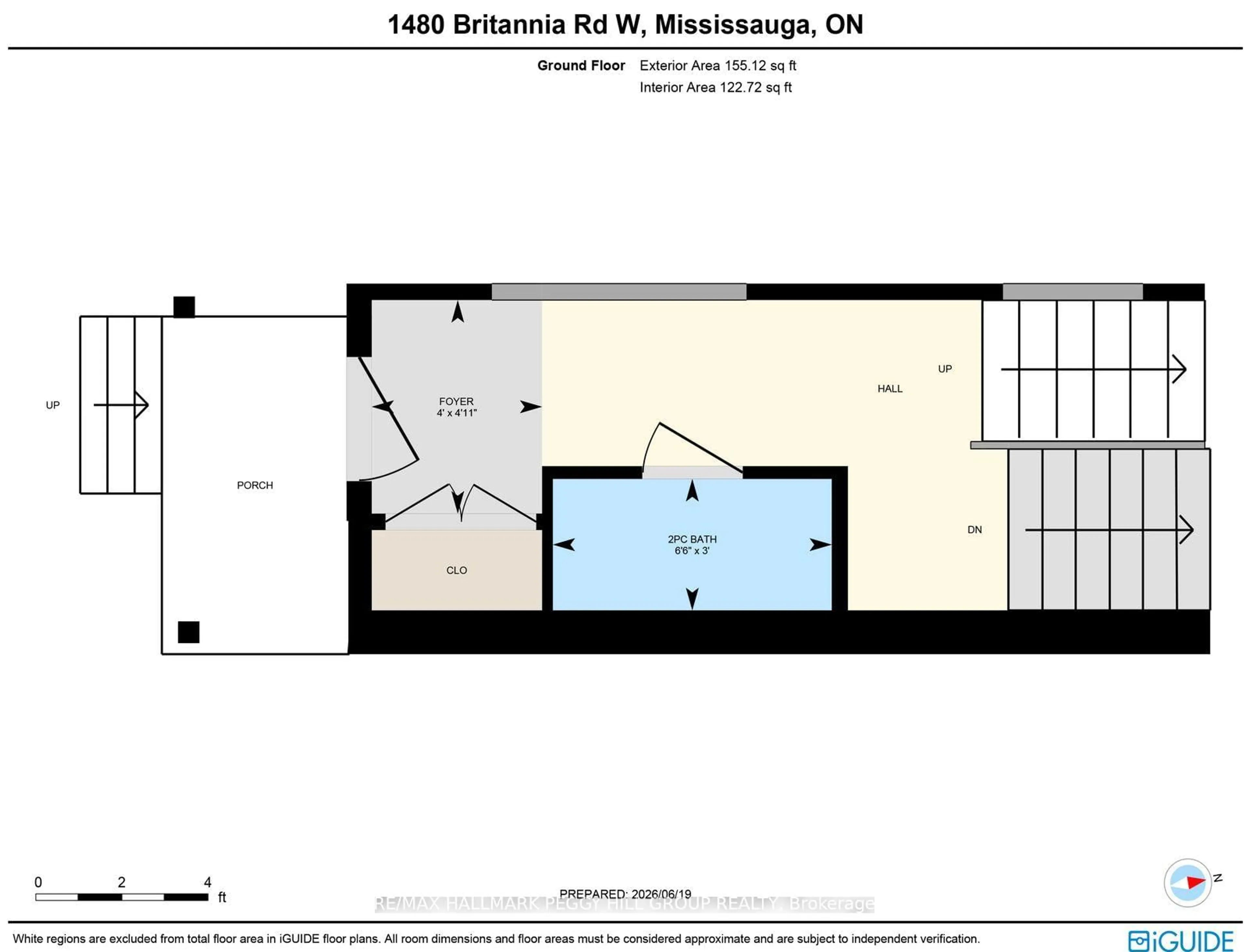 Floor plan for 1480 Britannia Rd #63, Mississauga Ontario L5V 2K4