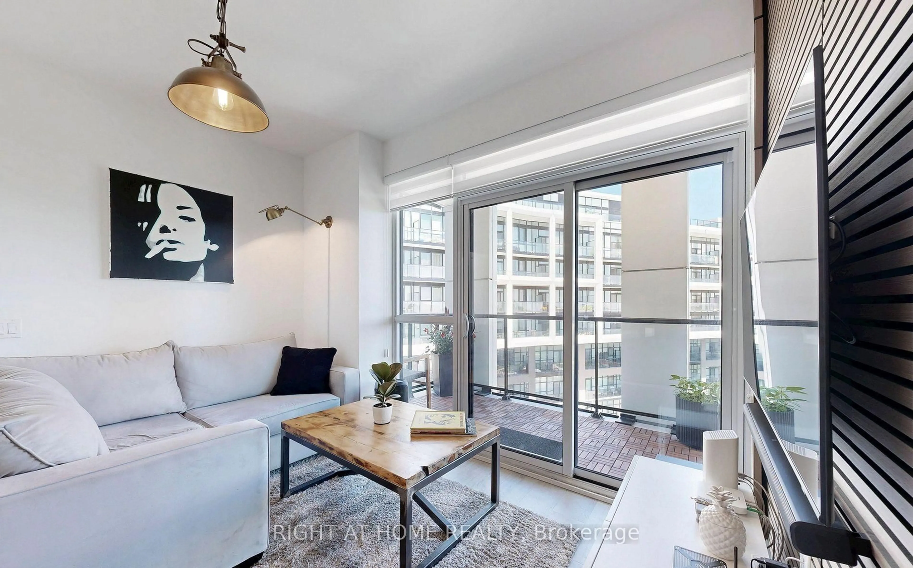Living room with furniture, unknown for 50 George Butchart Dr #507, Toronto Ontario M3M 2H3