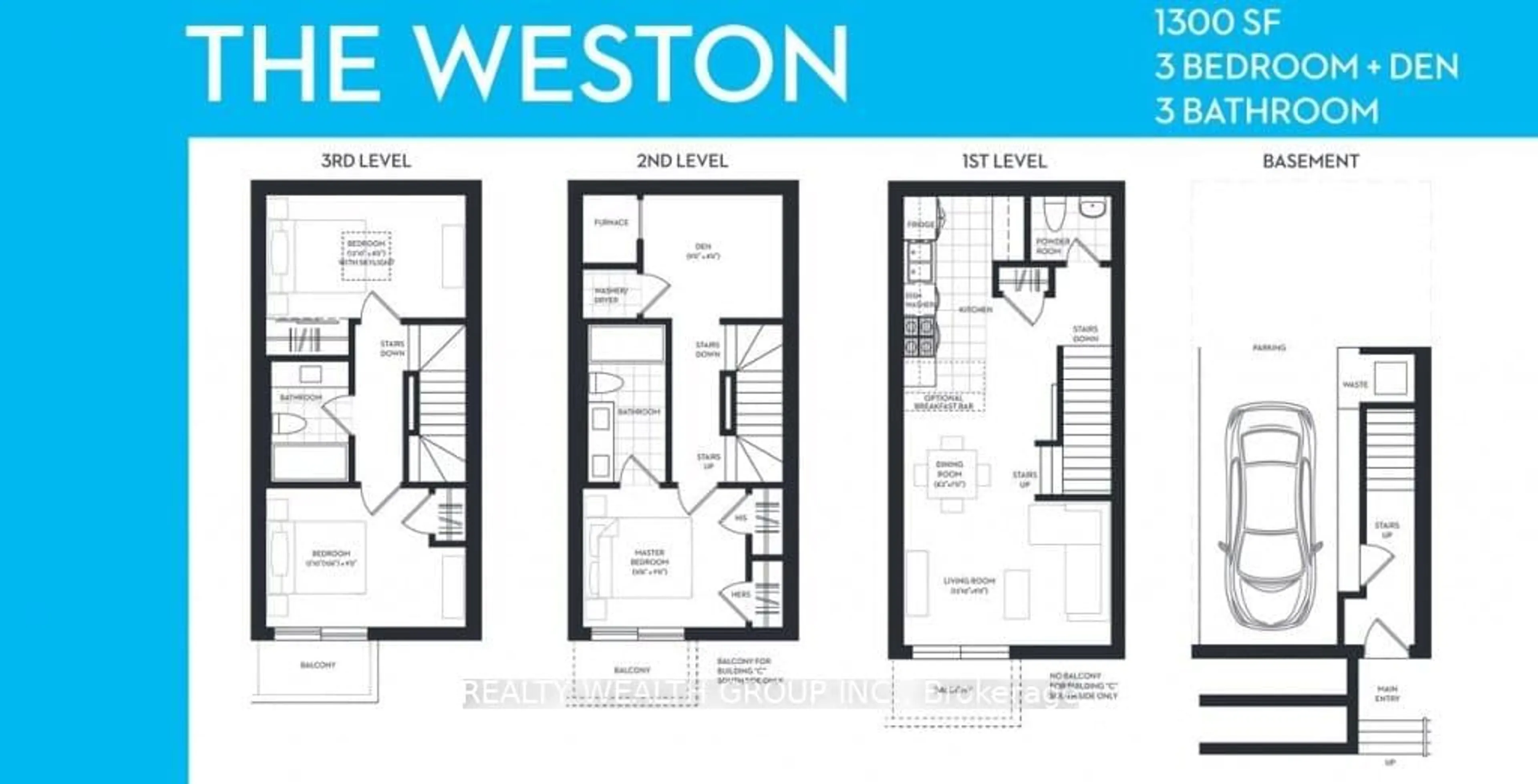 Floor plan for 2059 Weston Rd #44, Toronto Ontario M9N 1X7