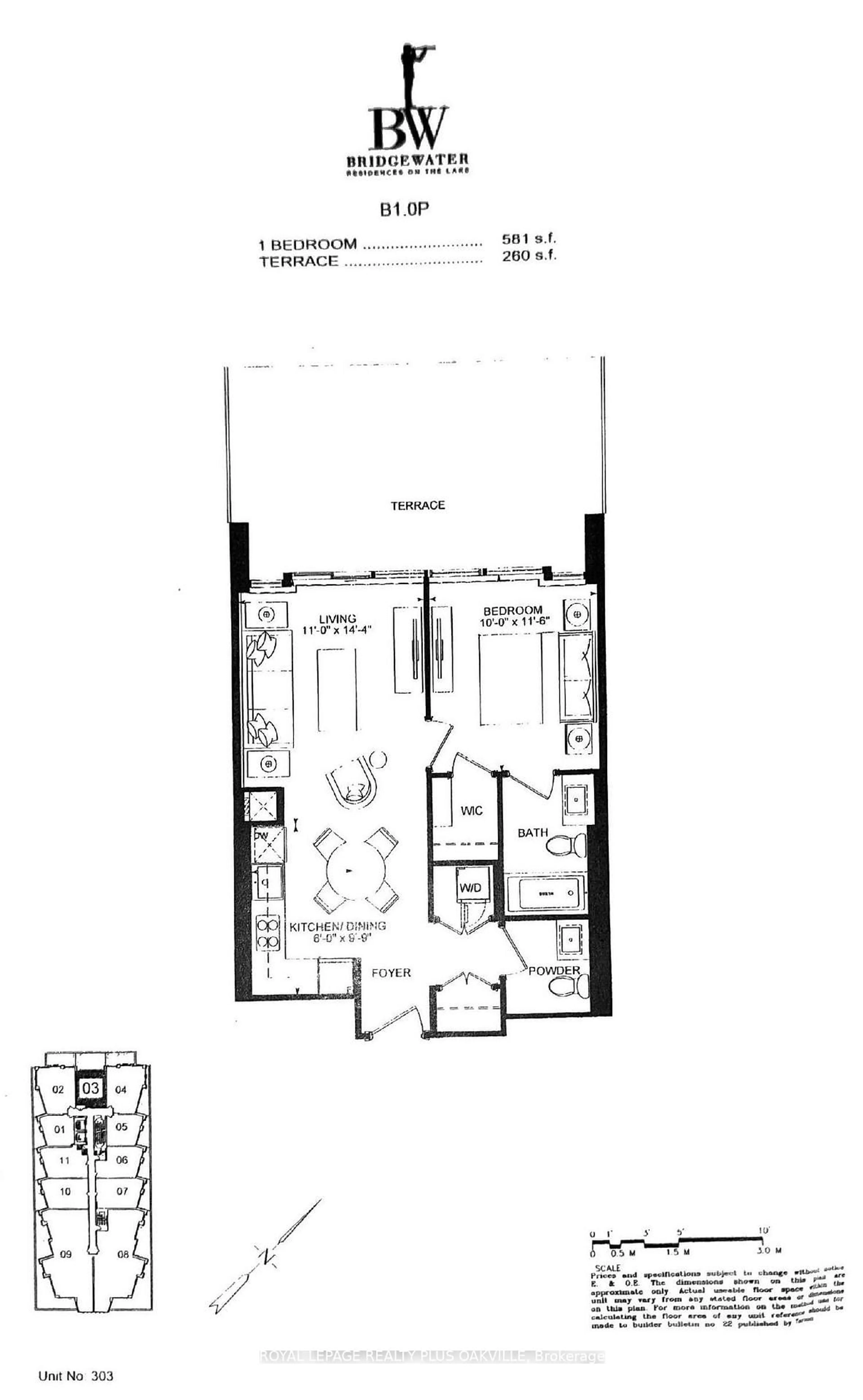 Floor plan for 2060 Lakeshore Rd #303A, Burlington Ontario L7R 0G2