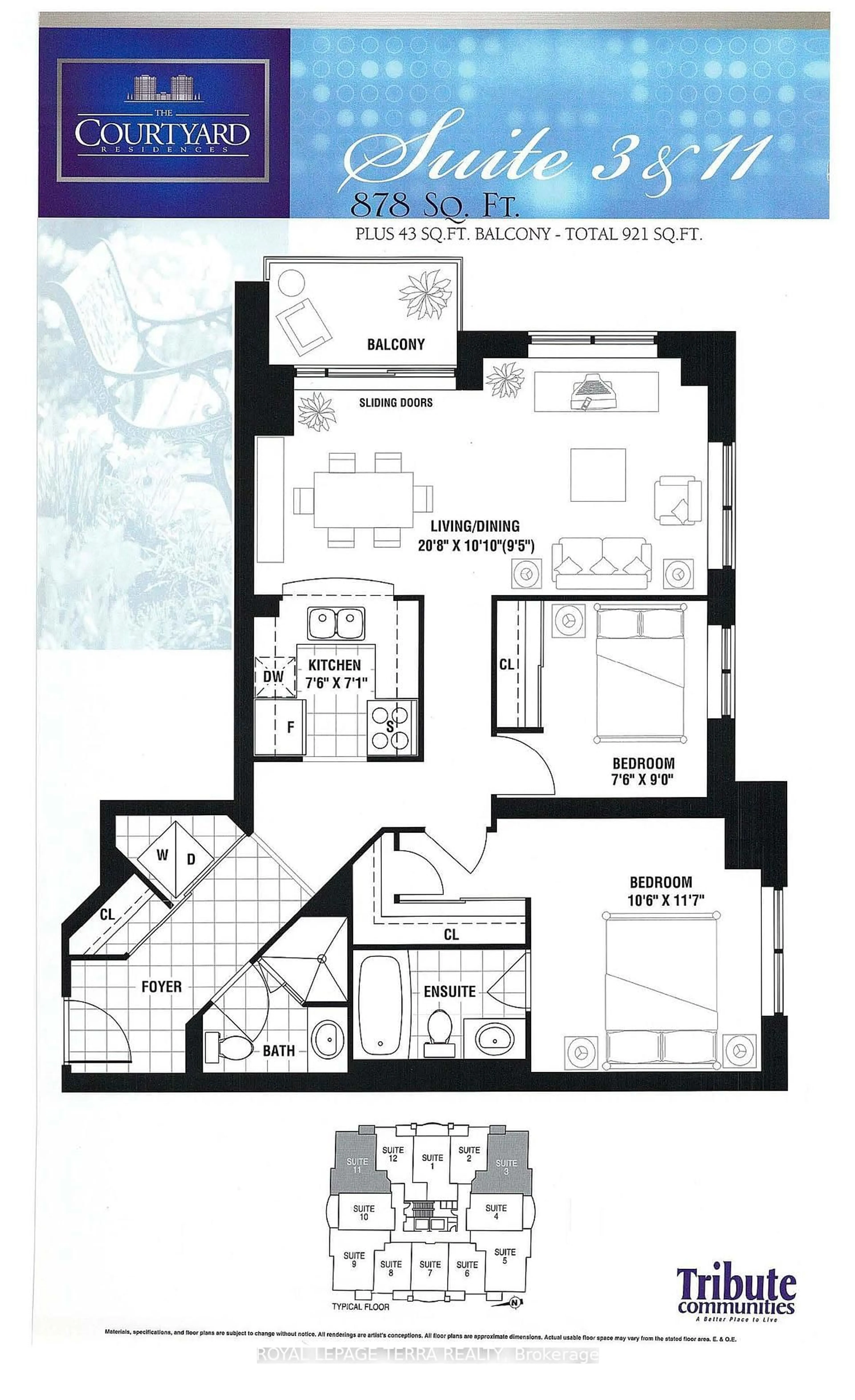 Floor plan for 2379 Central Park Dr #1011, Oakville Ontario L6H 0E3