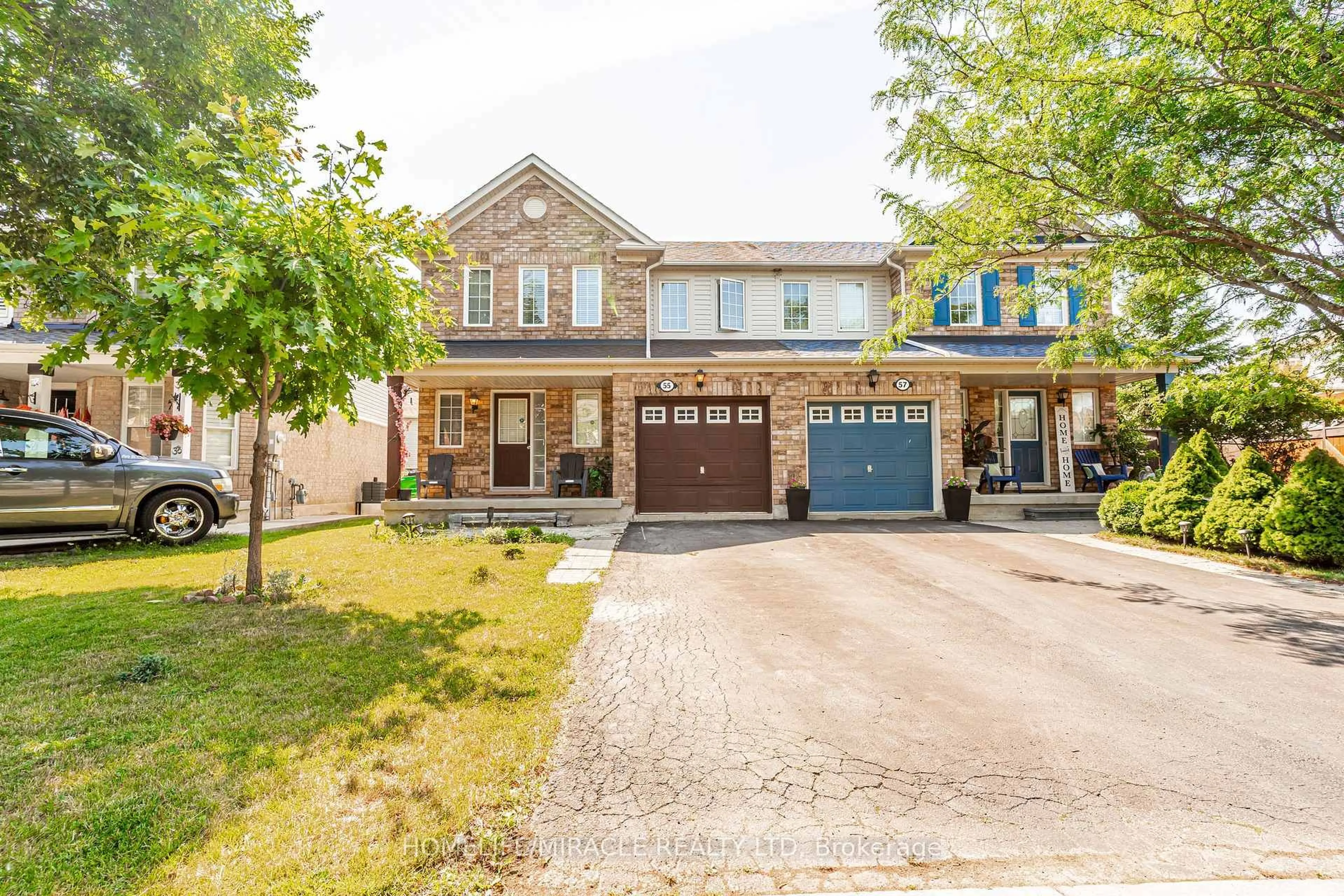 Home with brick exterior material, street for 55 Keats Terr, Brampton Ontario L7A 3M9