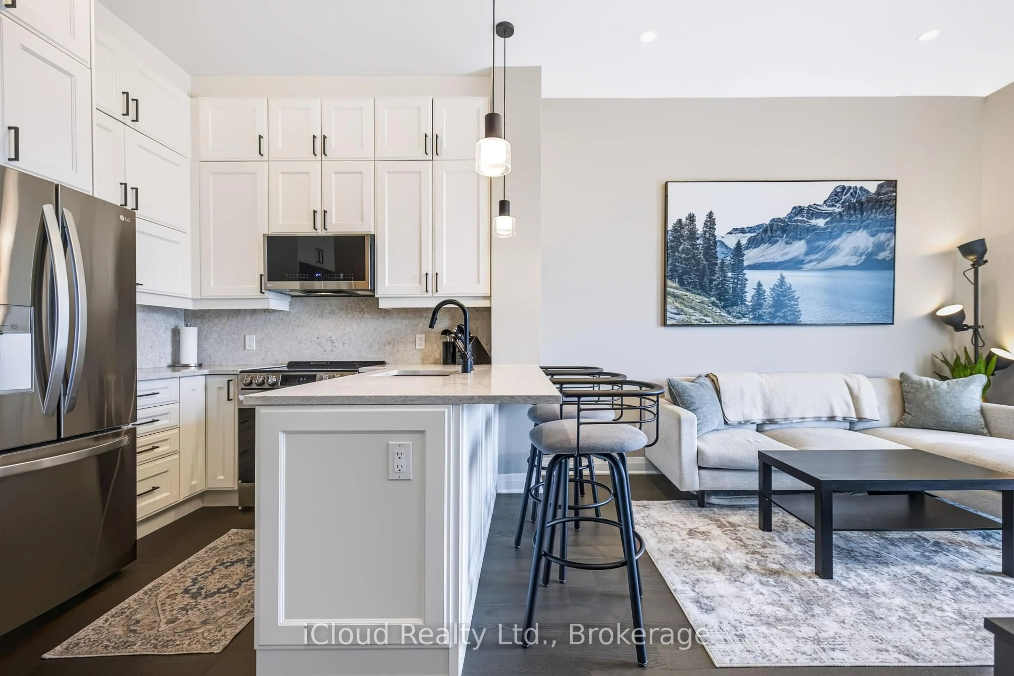 Open concept kitchen, unknown for 460 Gordon Krantz Ave #612, Milton Ontario L9E 1Z2