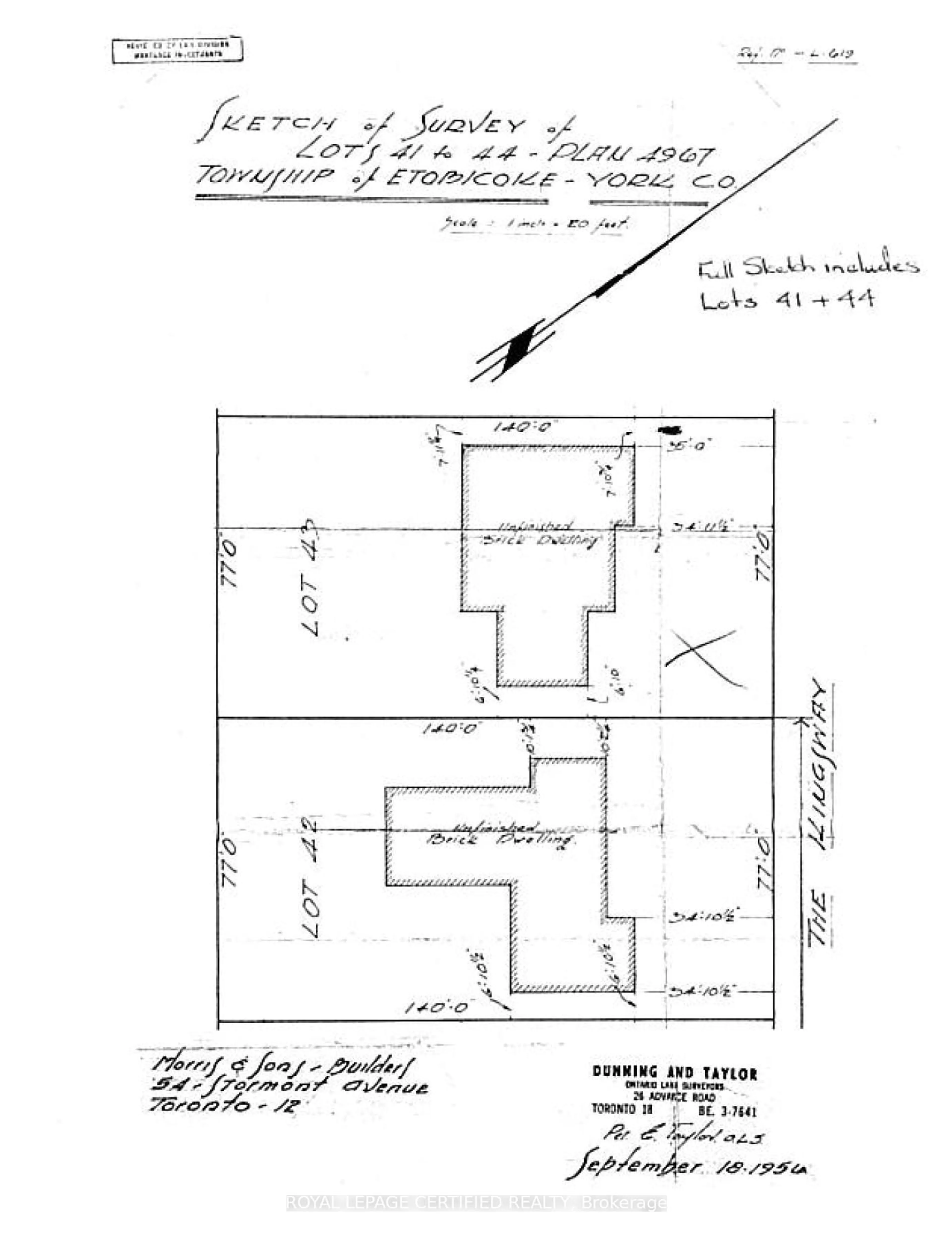 Floor plan for 462 The Kingsway, Toronto Ontario M9A 3W4
