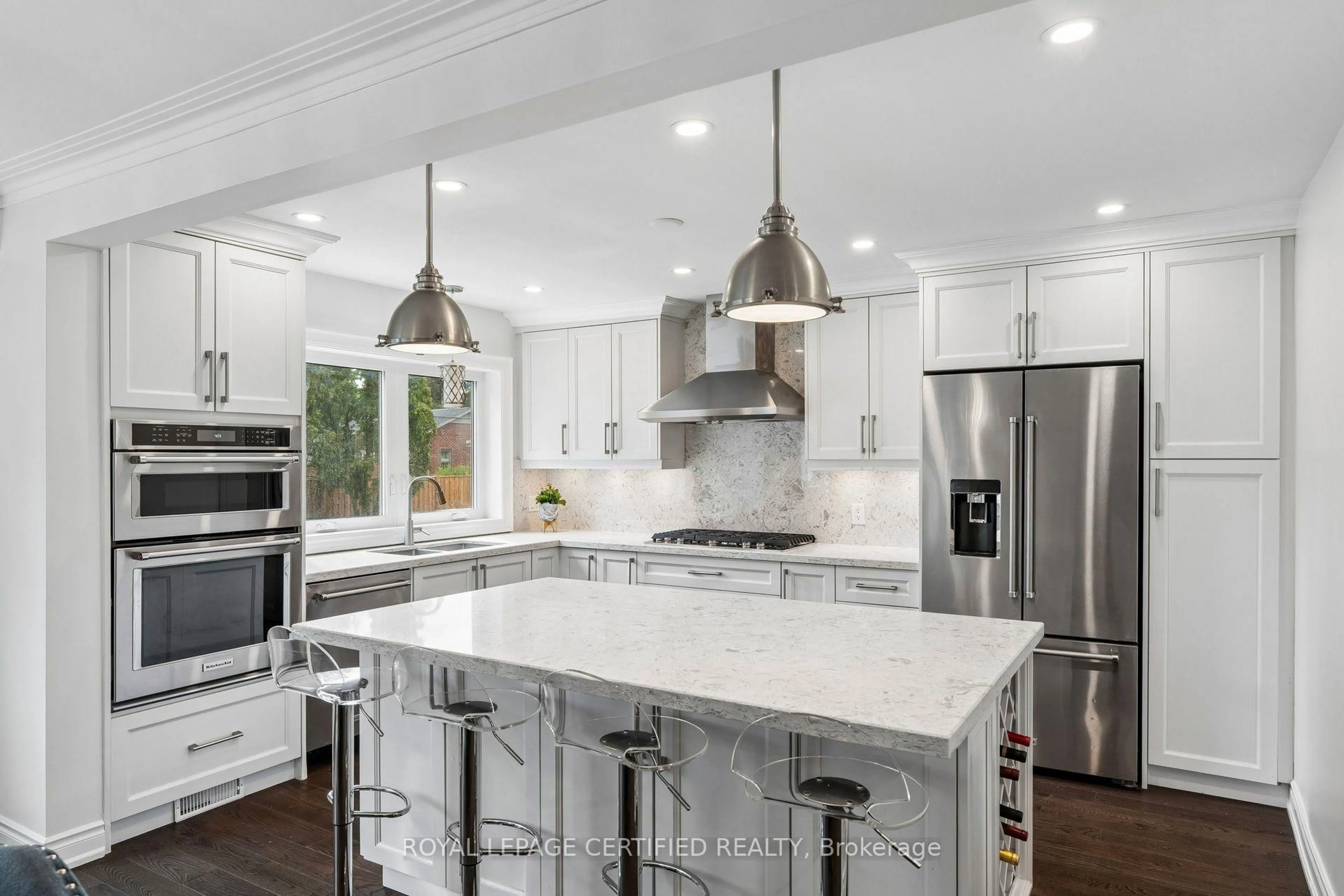 Contemporary kitchen, ceramic/tile floor for 462 The Kingsway, Toronto Ontario M9A 3W4