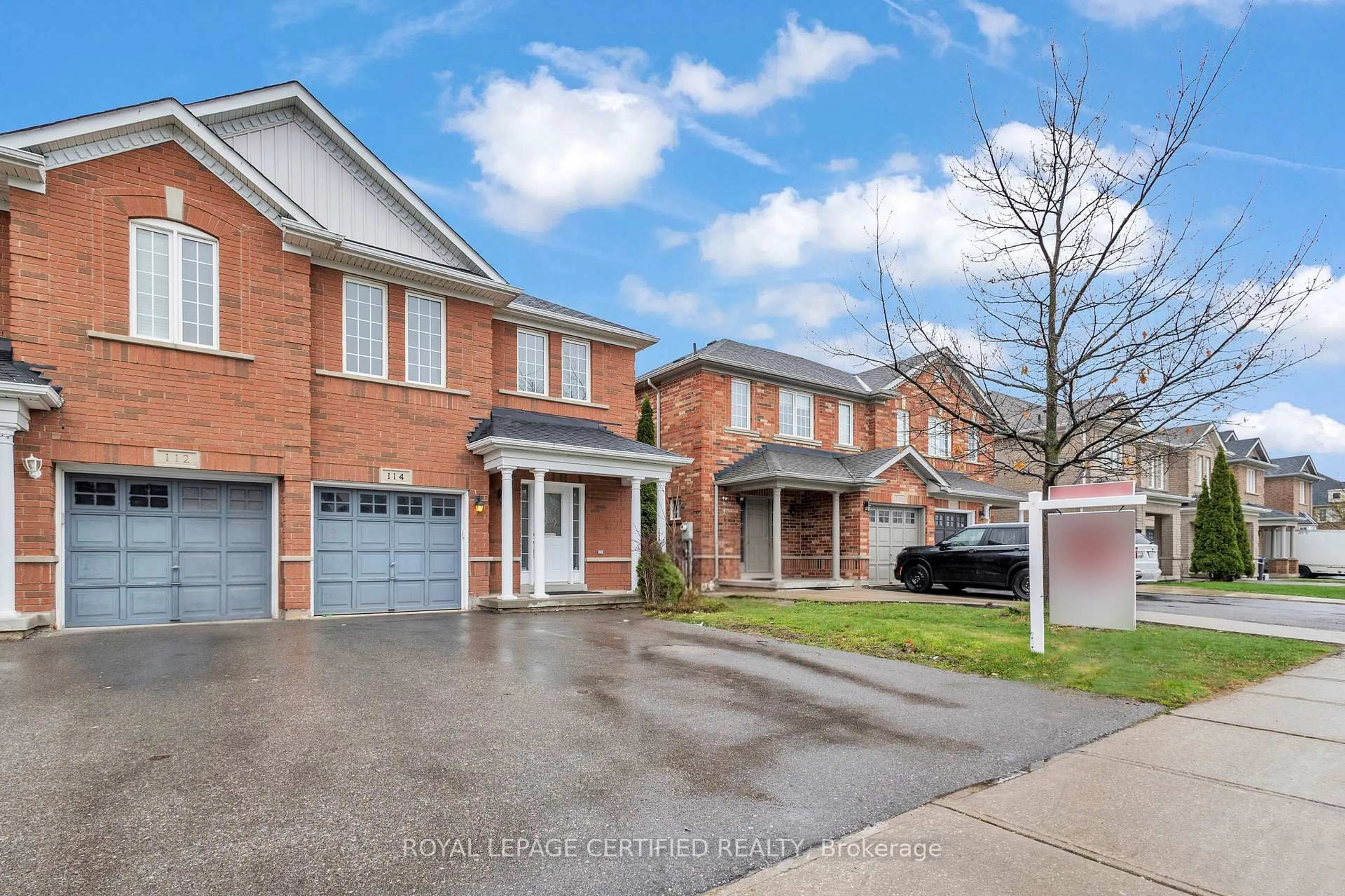 Home with brick exterior material, street for 114 Botavia Downs Dr, Brampton Ontario L7A 3P6