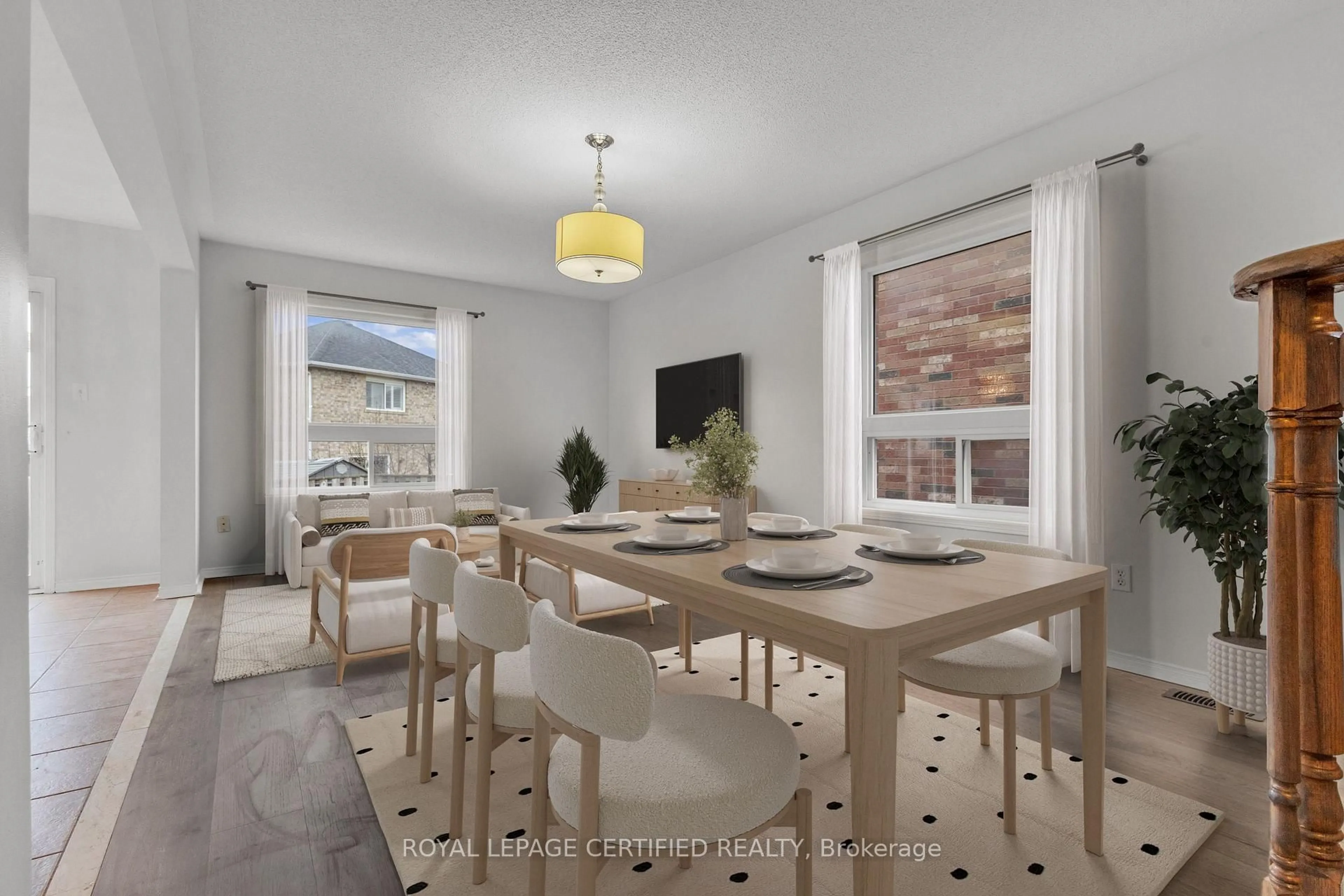 Dining room, ceramic/tile floor for 114 Botavia Downs Dr, Brampton Ontario L7A 3P6