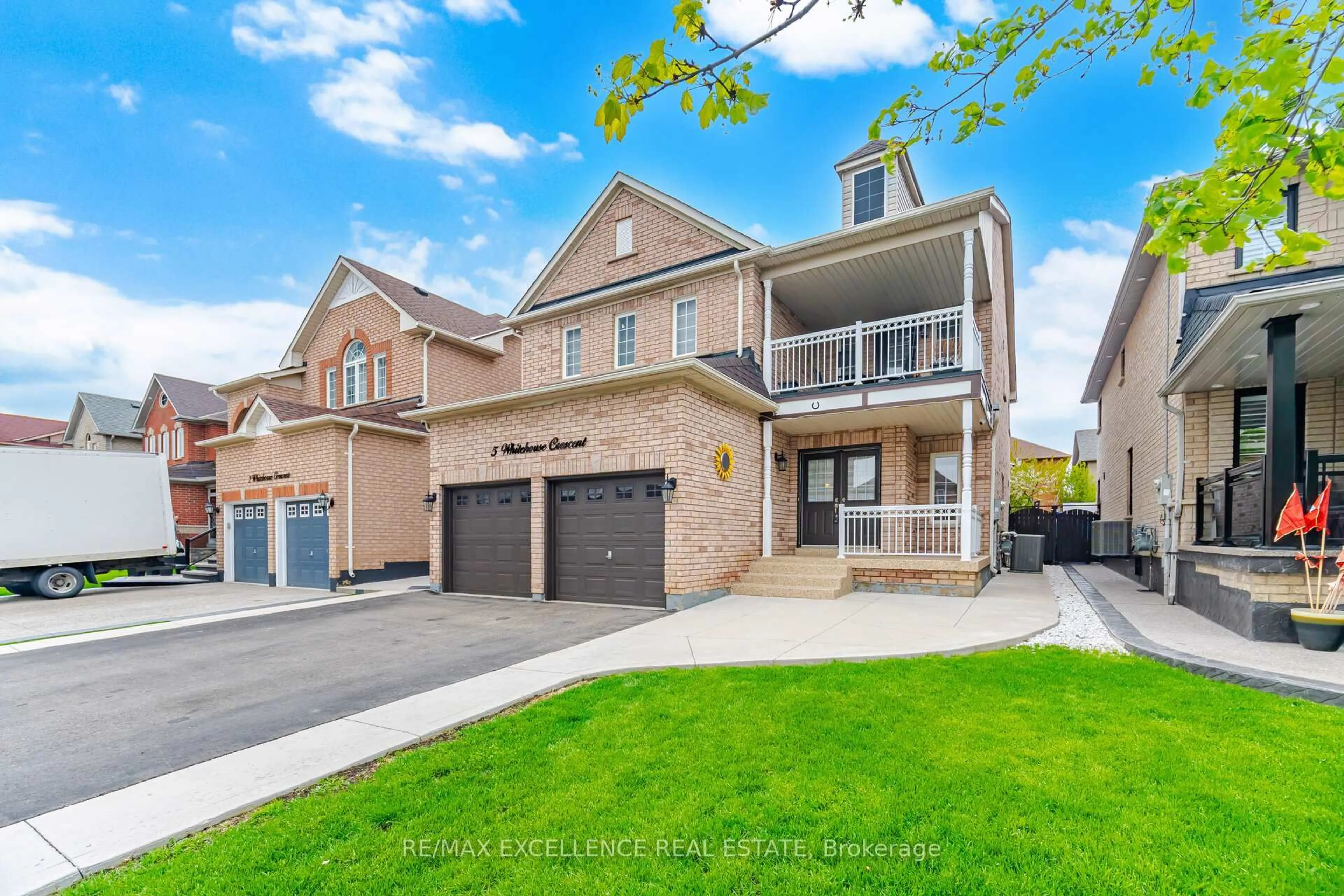 Home with brick exterior material, street for 5 Whitehouse Cres, Brampton Ontario L6P 1M3