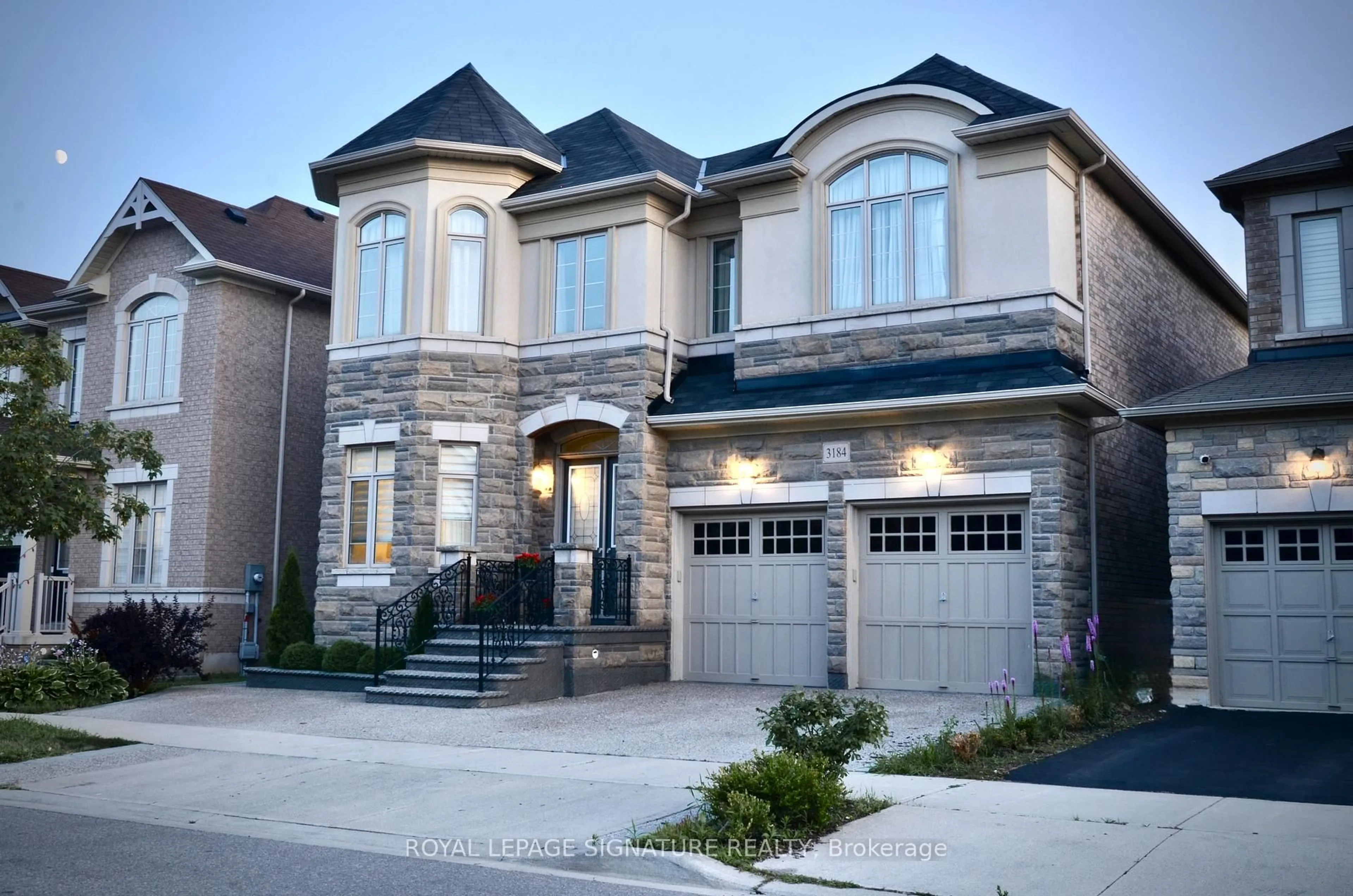 Home with brick exterior material, street for 3184 Meadow Marsh Cres, Oakville Ontario L6H 0T2