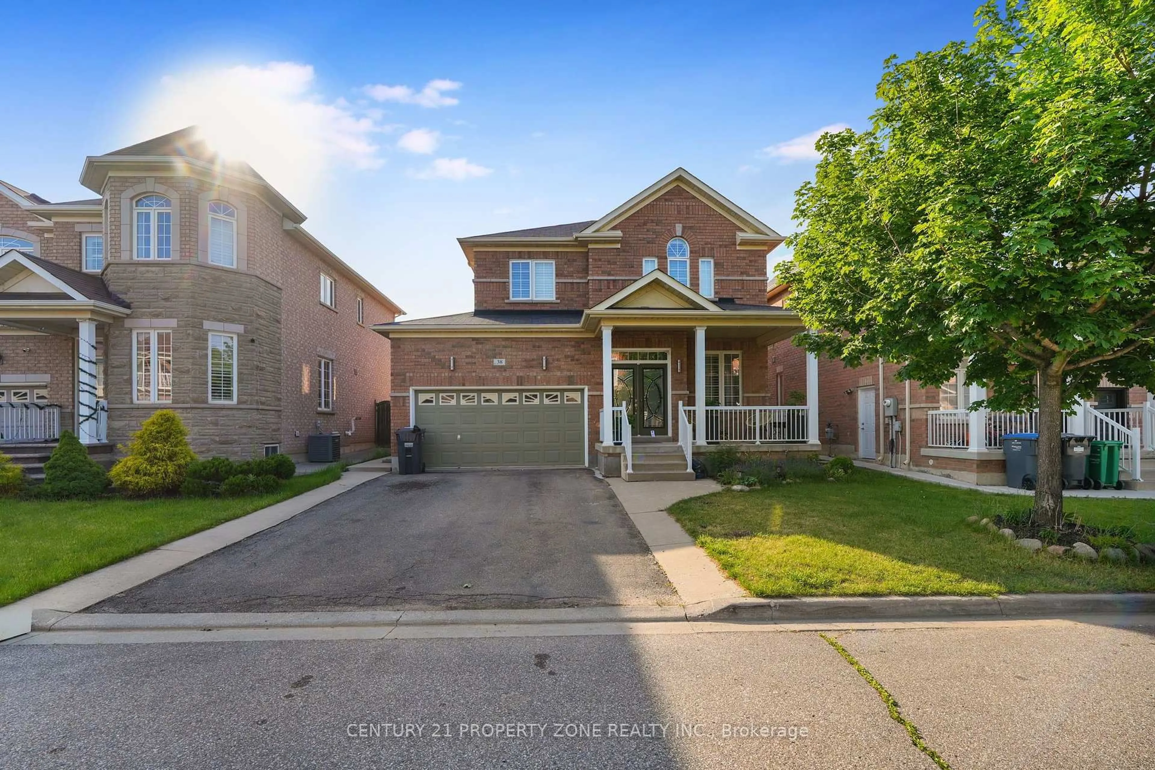 Home with brick exterior material, street for 38 Callalily Rd, Brampton Ontario L7A 0M2