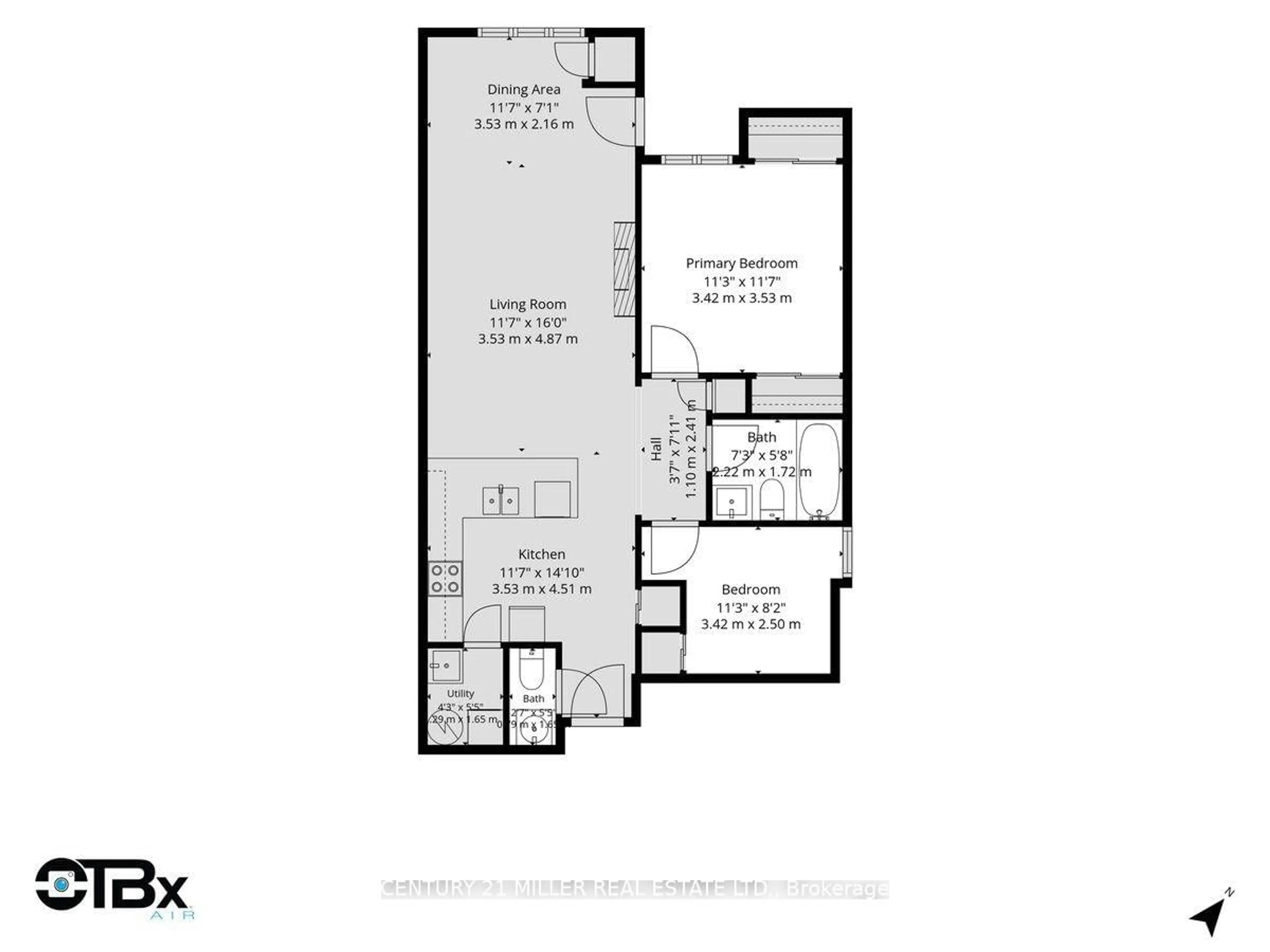 Floor plan for 70 Stewart St #102, Oakville Ontario L6K 1X5