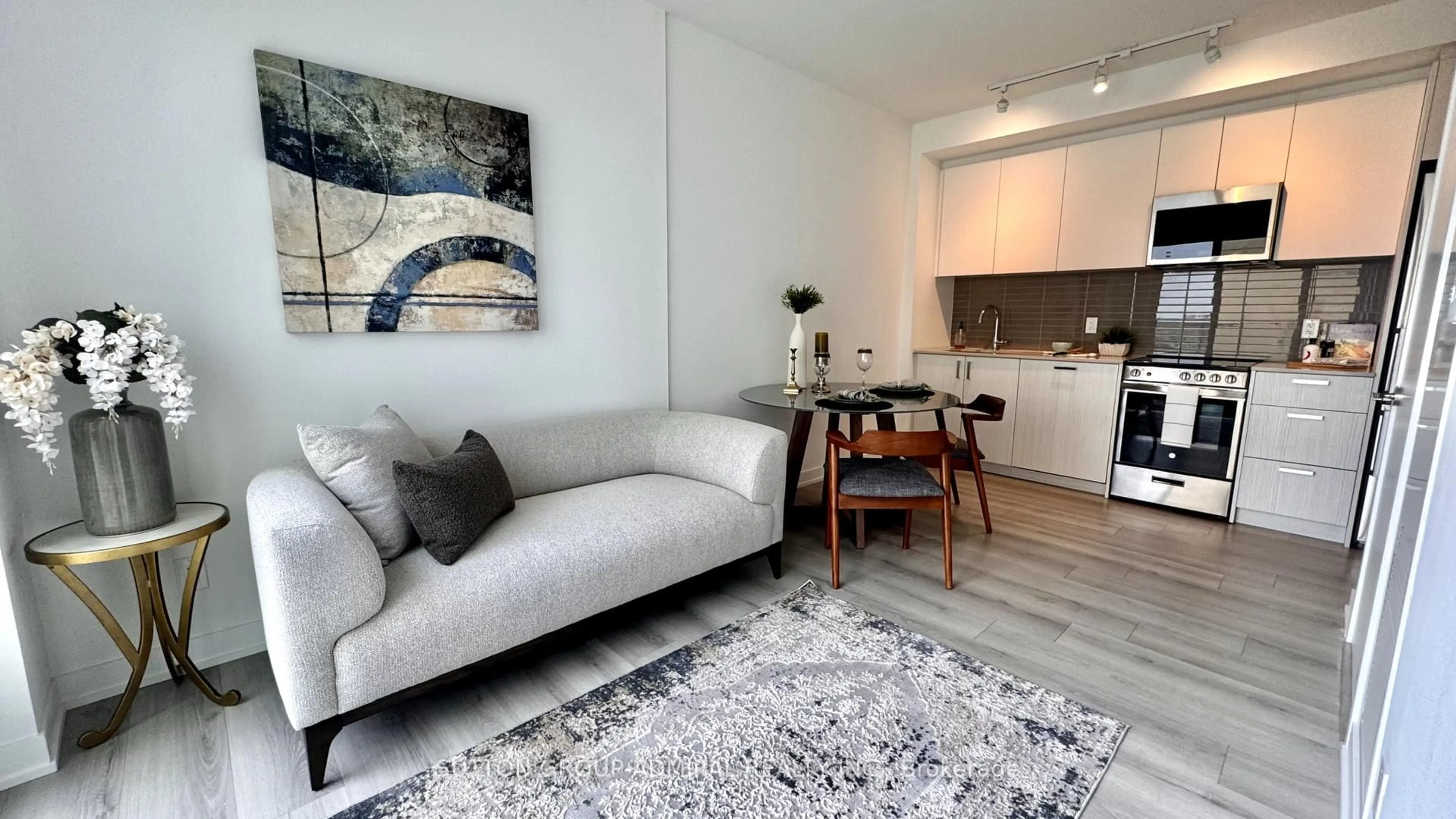 Living room with furniture, unknown for 1787 St. Clair Ave #1103, Toronto Ontario M6N 0B7