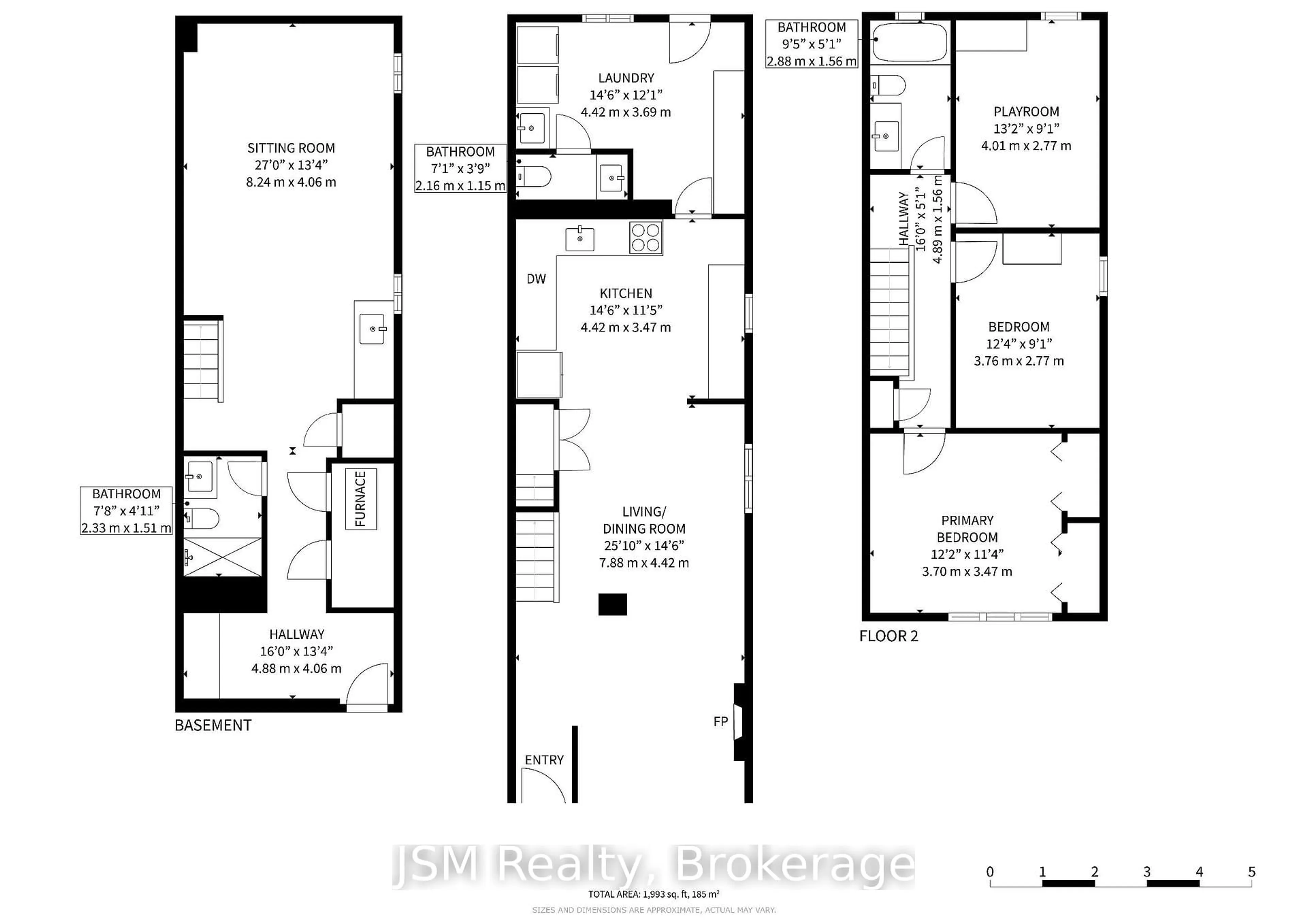Floor plan for 969 Lansdowne Ave, Toronto Ontario M6H 3Z5