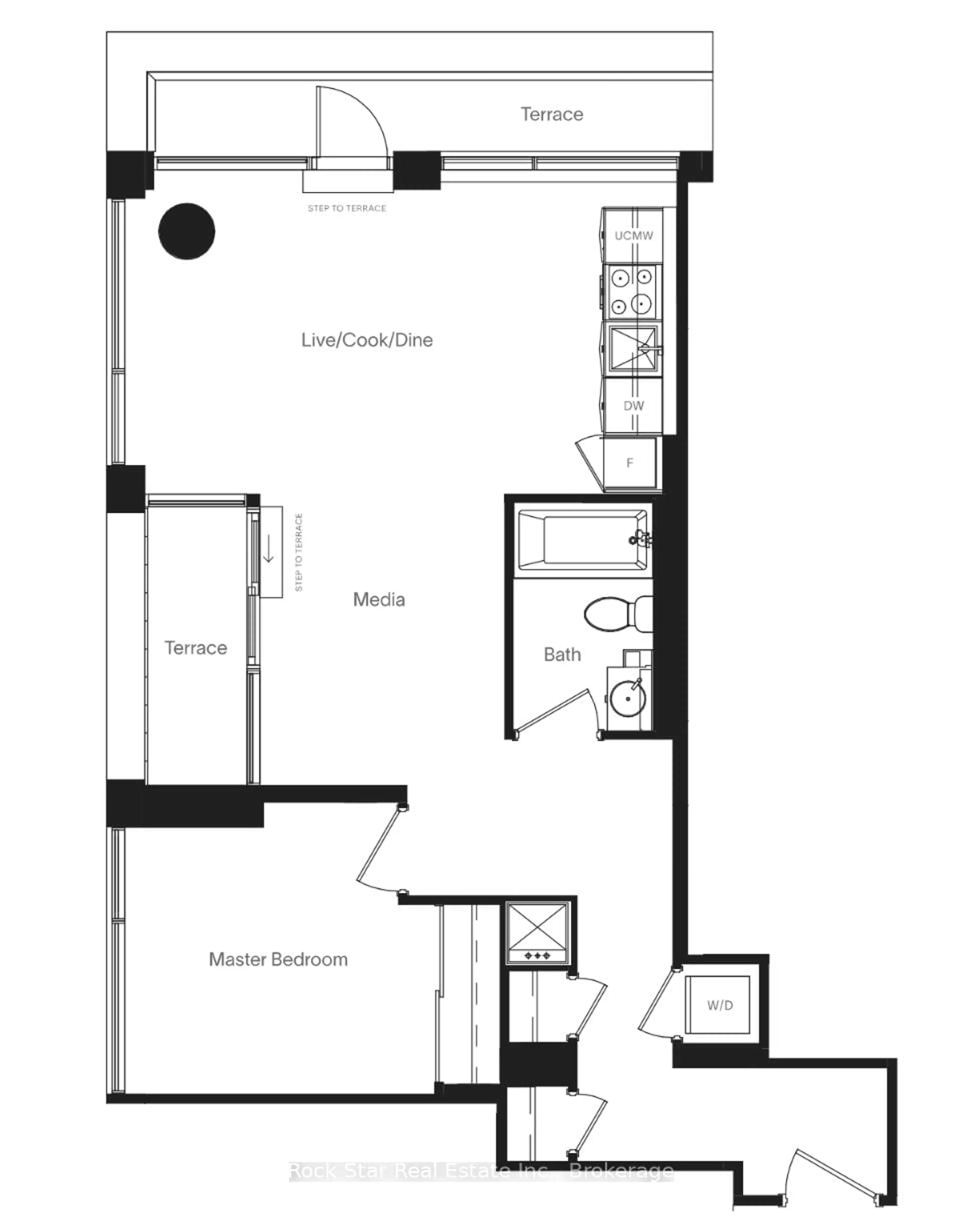 Floor plan for 28 Ann St #209, Mississauga Ontario L5G 0E1