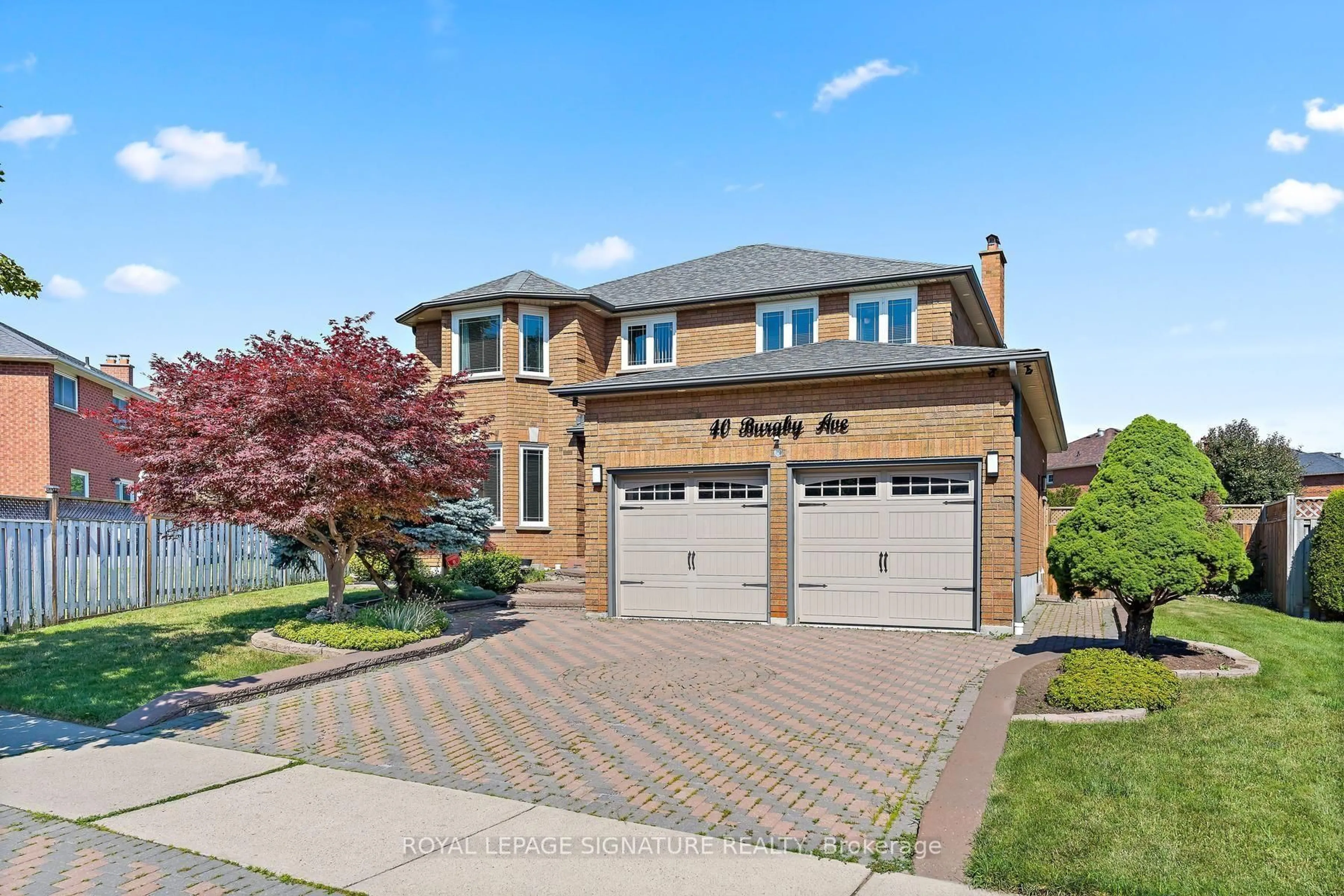 Home with brick exterior material, street for 40 Burgby Ave, Brampton Ontario L6X 3A4