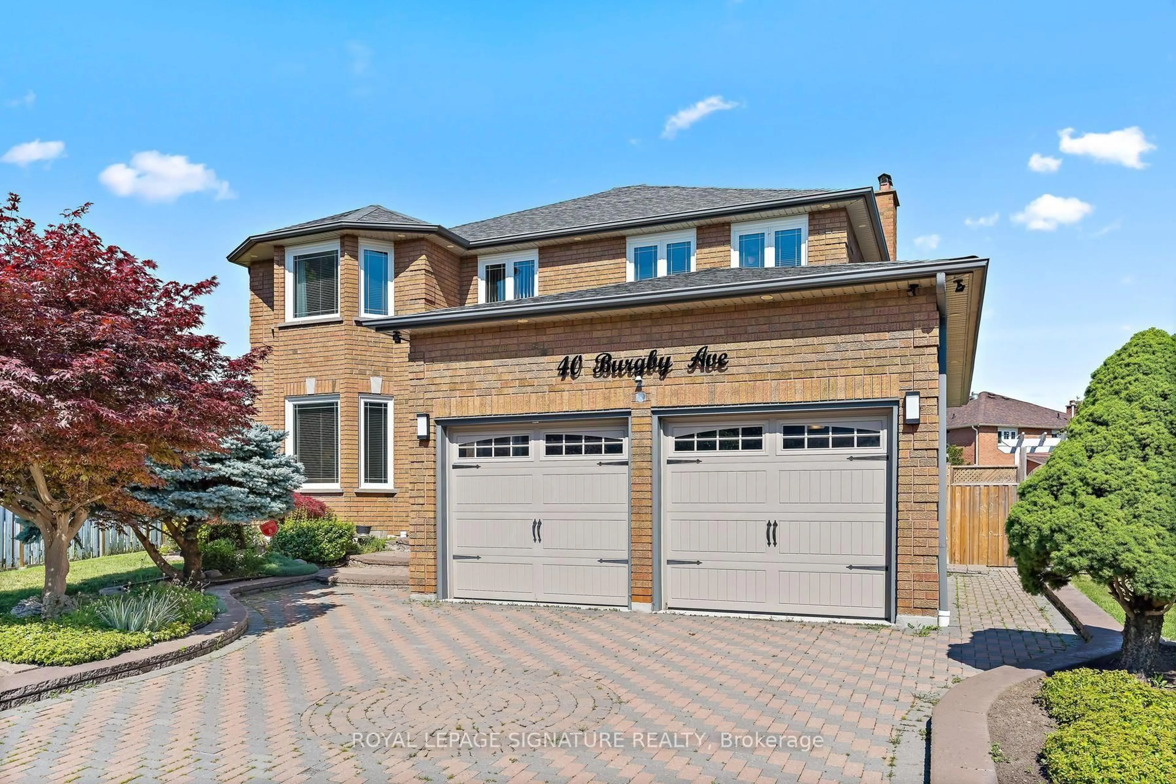 Home with brick exterior material, street for 40 Burgby Ave, Brampton Ontario L6X 3A4