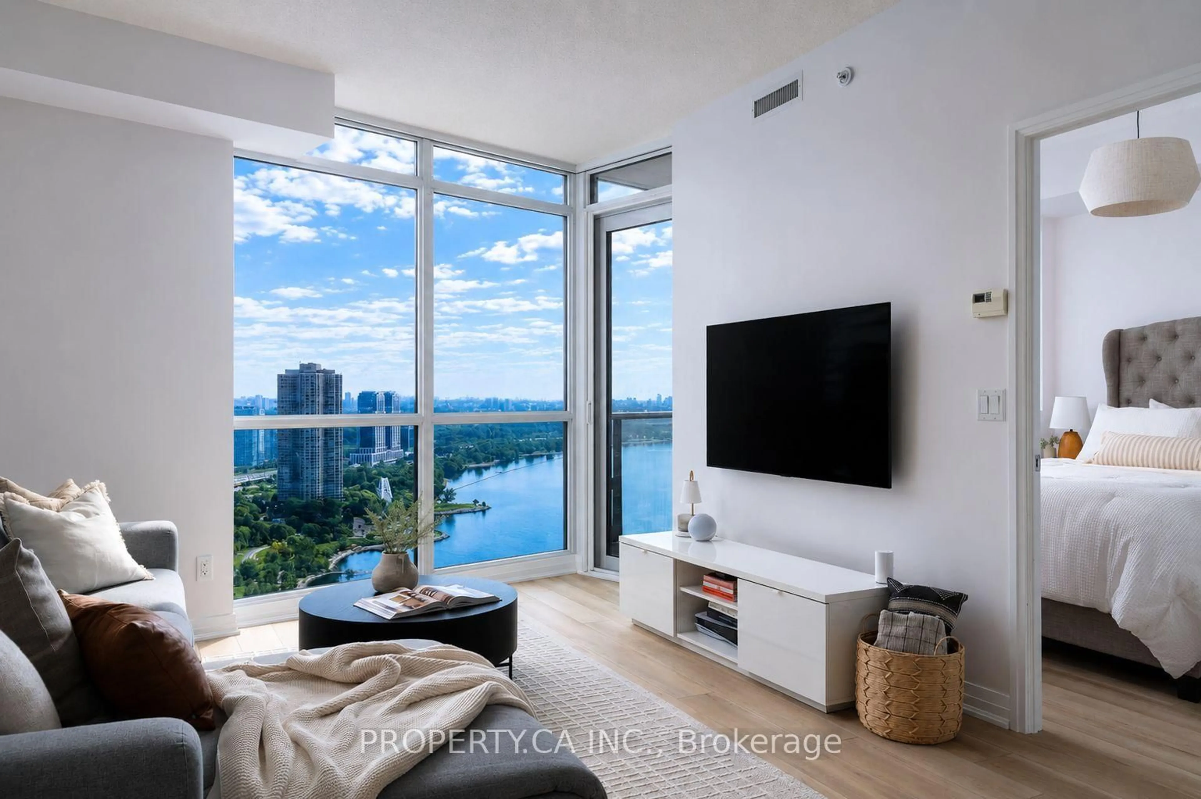 Living room with furniture, unknown for 59 Annie Craig Dr #3302, Toronto Ontario M8V 0C4