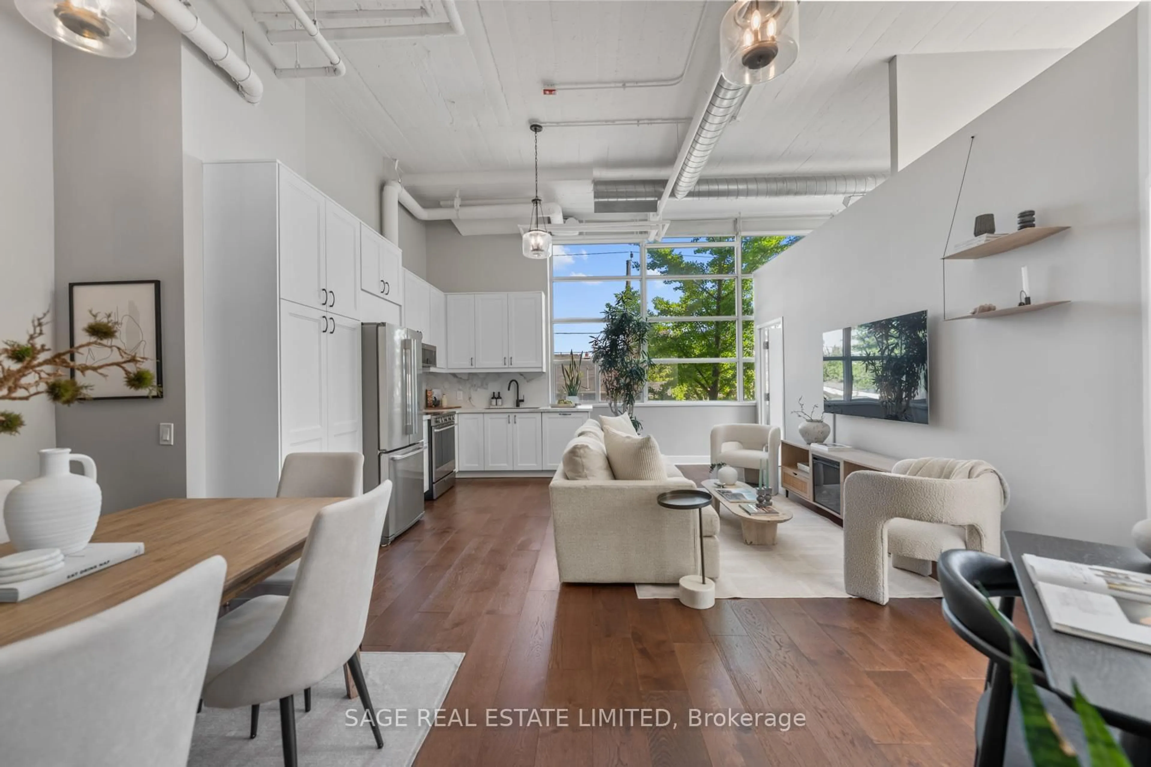 Open concept kitchen, unknown for 1001 Roselawn Ave #123, Toronto Ontario M6B 4M4